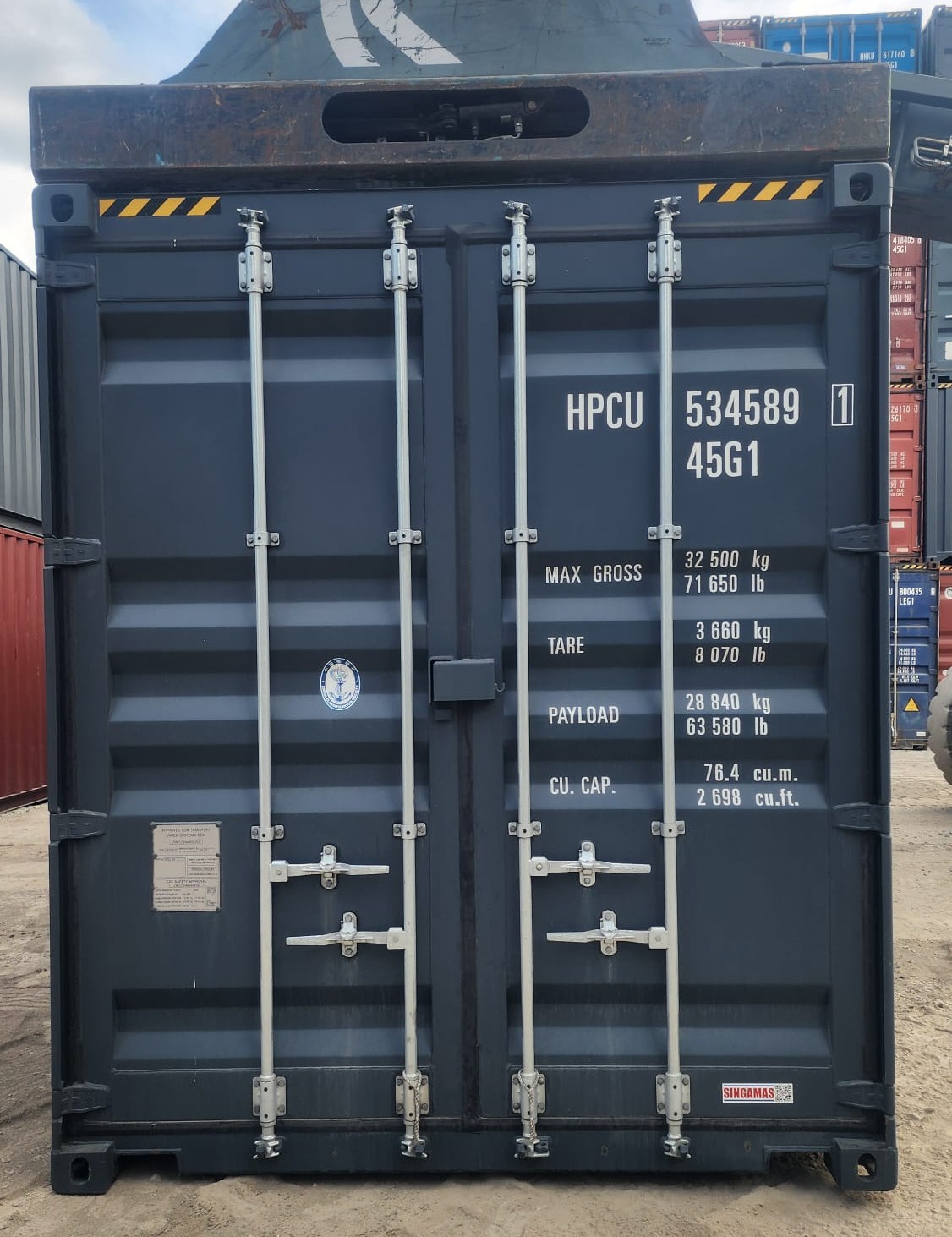 Kontener morski 12m (40'HC) HPCU5345891 - obrazek 2