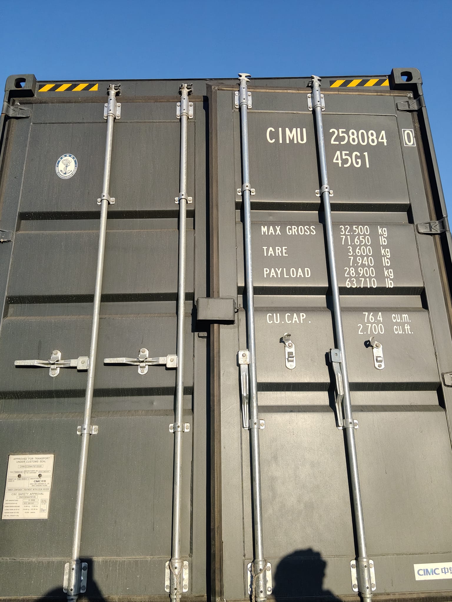 Kontener morski 12m (40'HC) CIMU2580840 - obrazek 3