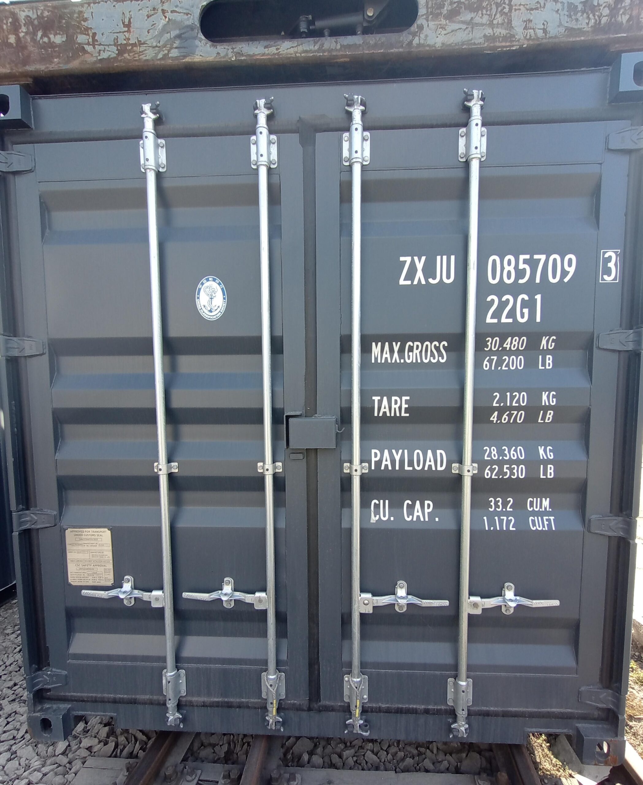 6m (20'DC) Kontener Morski ZXJU0857093 - obrazek 2