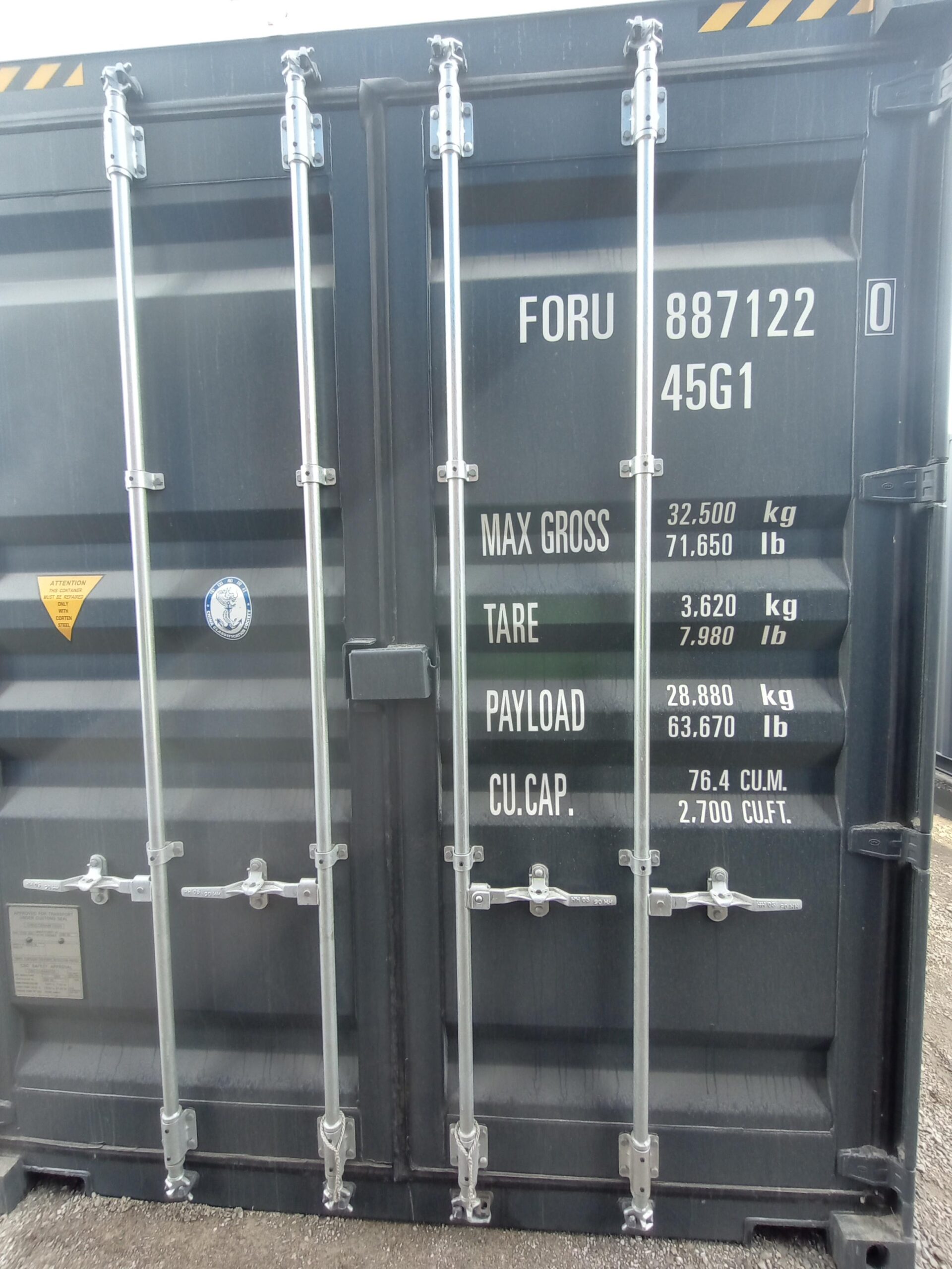 12m (40'HC) Kontener morski FORU8871220 - obrazek 2