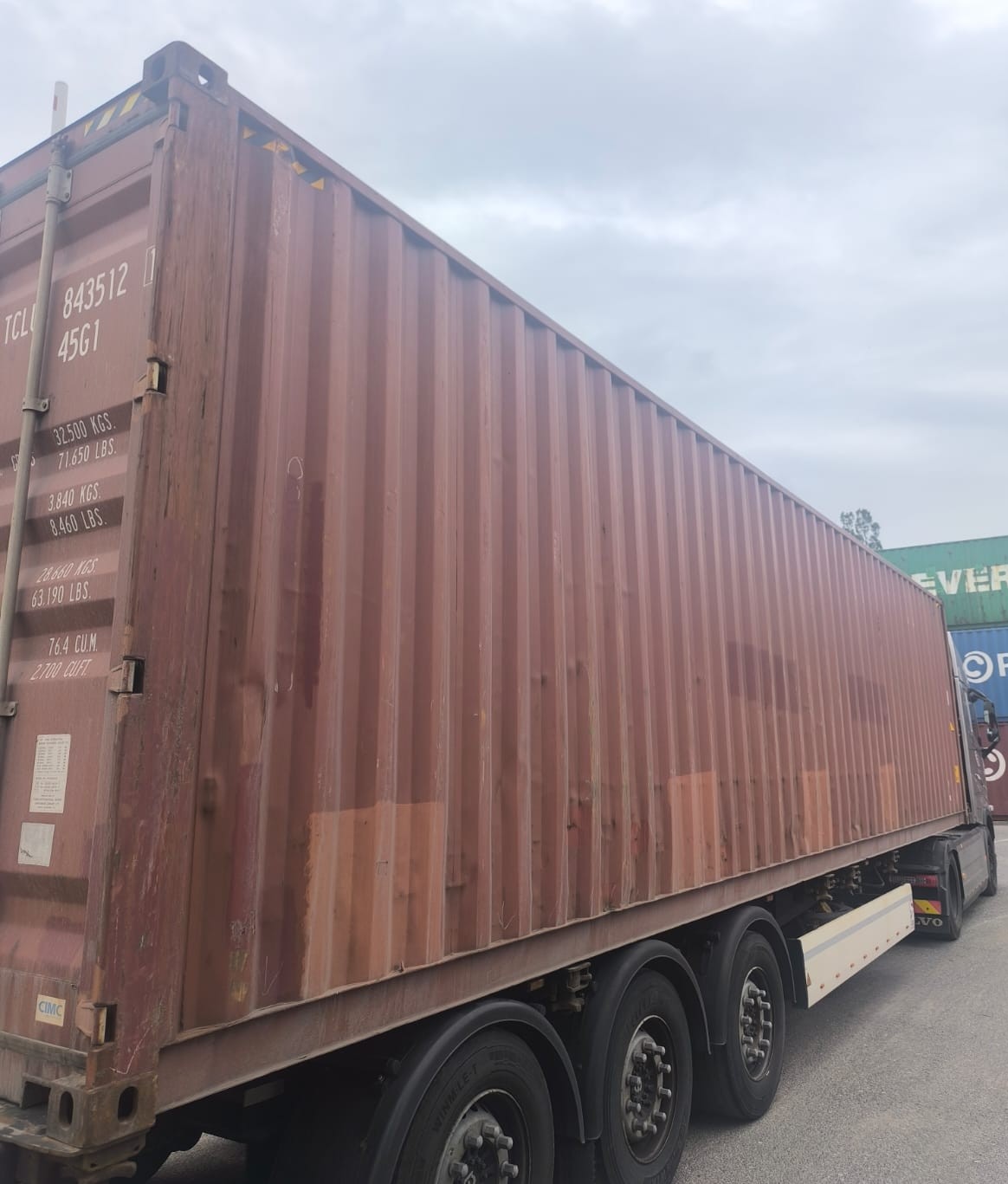 Kontener morski 12m (40'HC) TCLU8435121