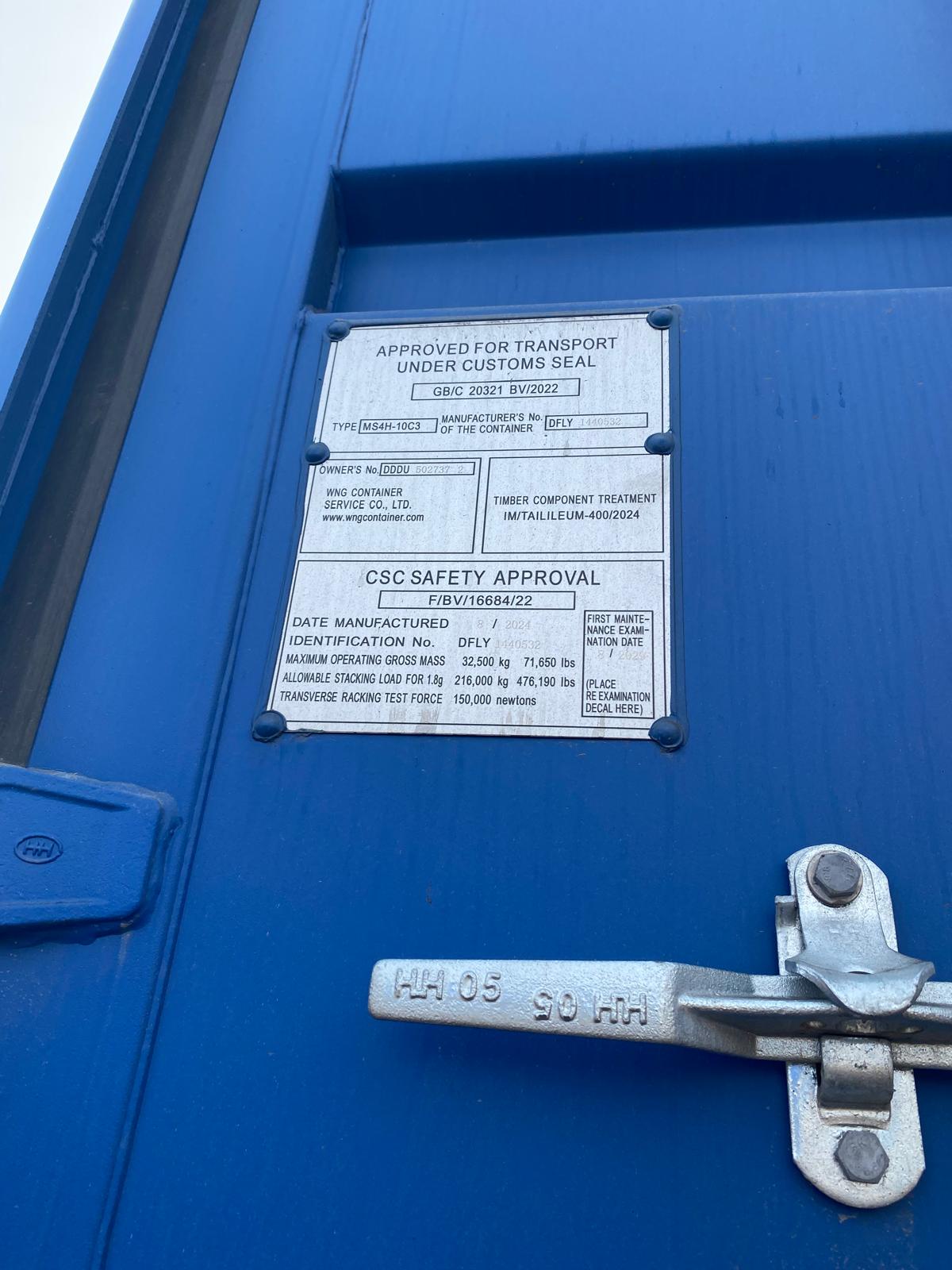 12m (40'HC) Kontener morski DDDU5027372 - obrazek 6