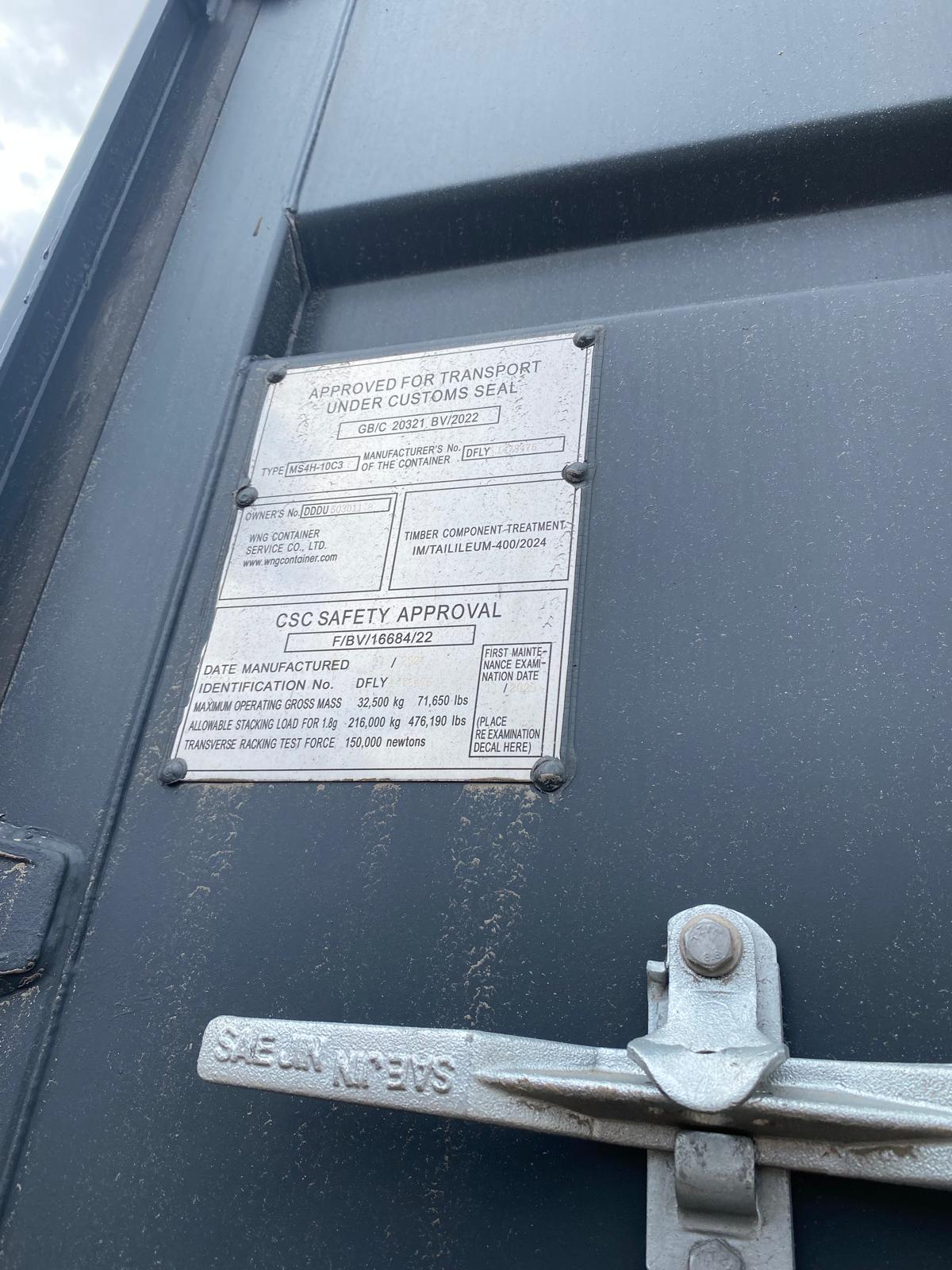 12m (40'HC) Kontener morski DDDU5030118 - obrazek 5