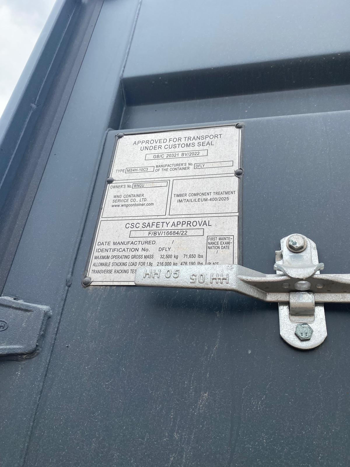 12m (40'HC) Kontener morski WNGU5240813 - obrazek 6