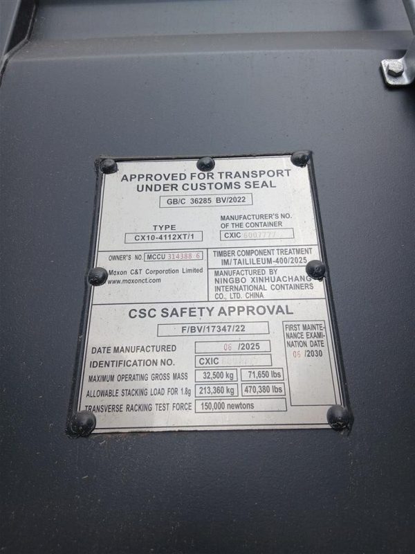 12m (40'HC) Kontener morski MCCU3143886 - obrazek 4