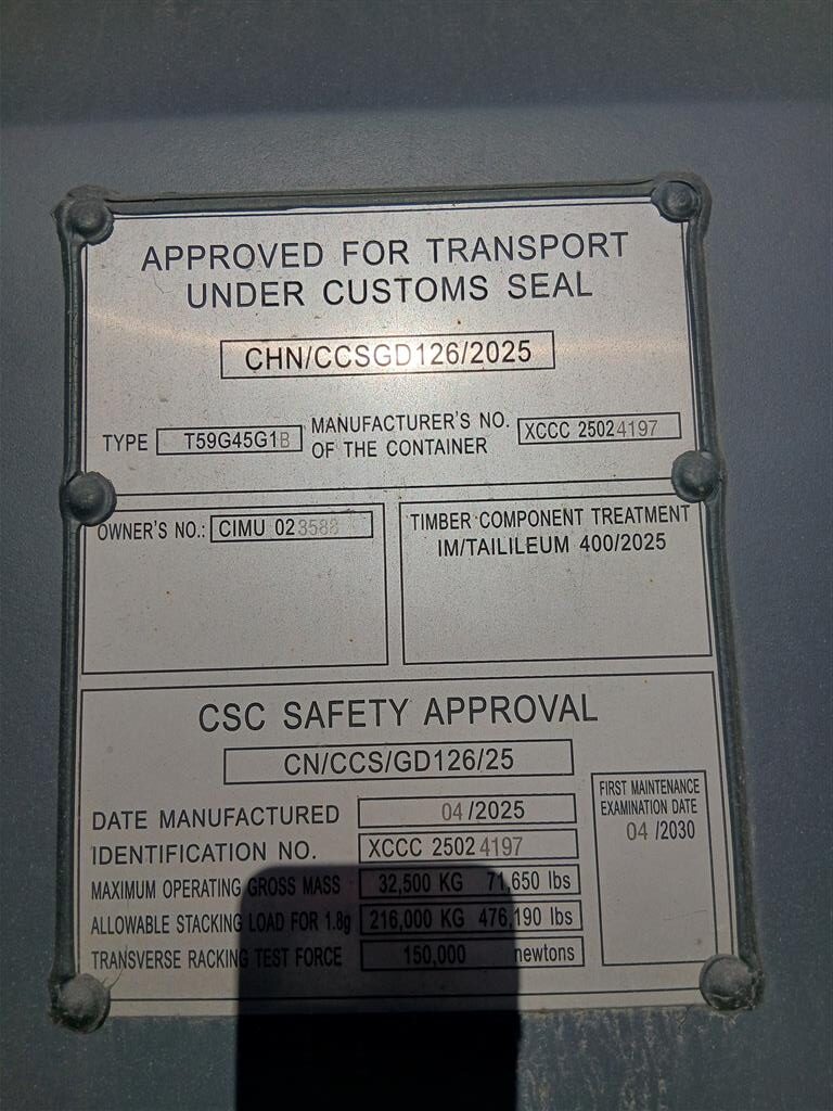 12m (40'HC) Kontener morski CIMU0235887 - obrazek 6