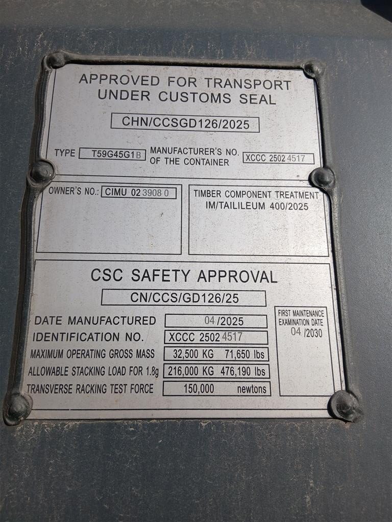 12m (40'HC) Kontener morski CIMU0239080 - obrazek 5