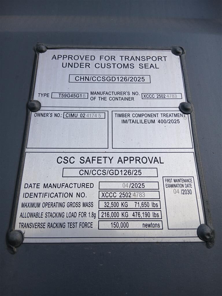 12m (40'HC) Kontener morski CIMU0241745 - obrazek 5