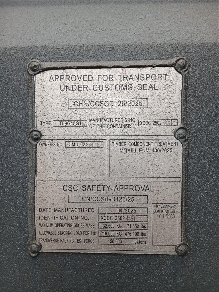 12m (40'HC) Kontener morski CIMU0238422 - obrazek 6