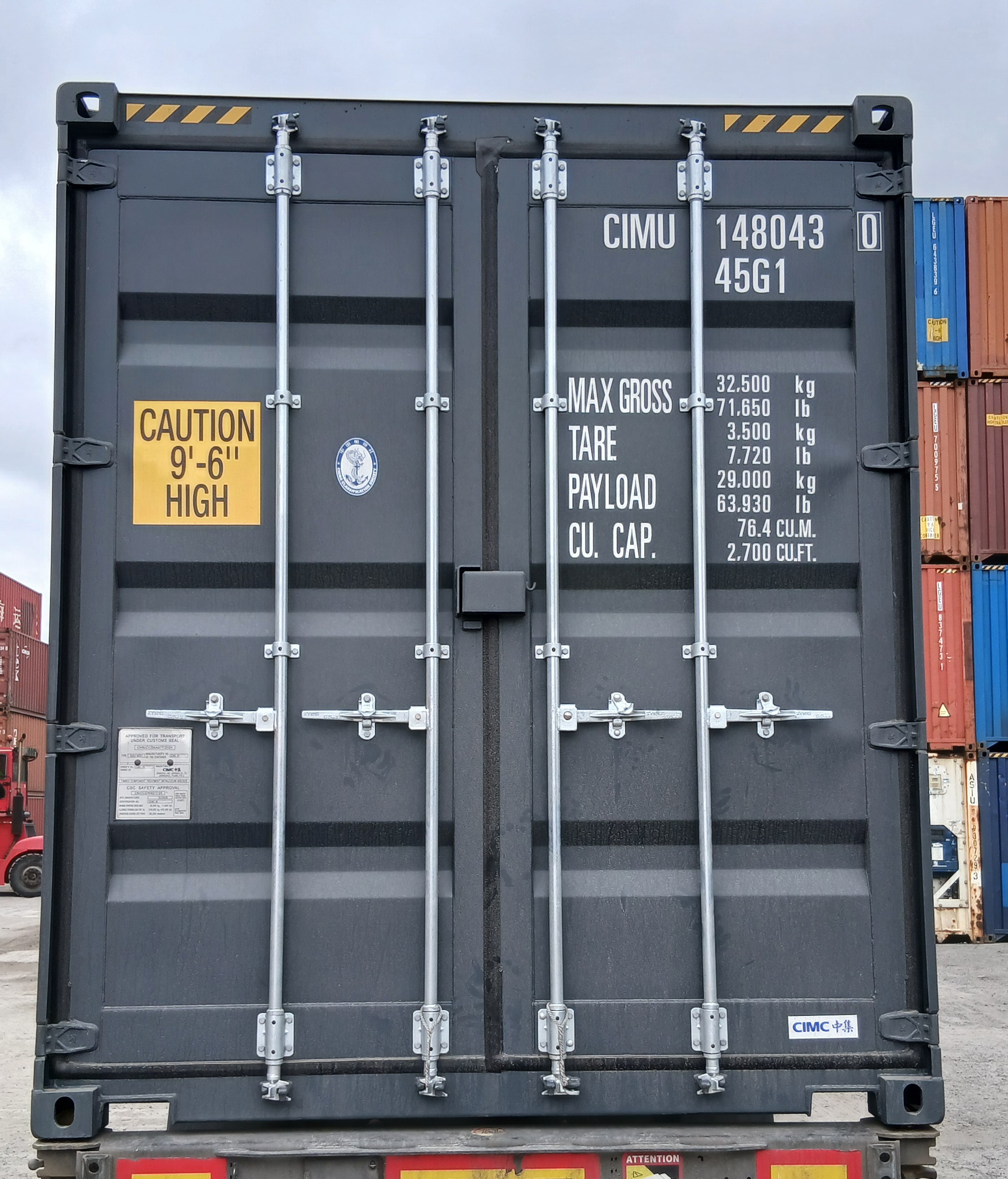 12m (40'HC) Kontener morski CIMU1480430 - obrazek 6