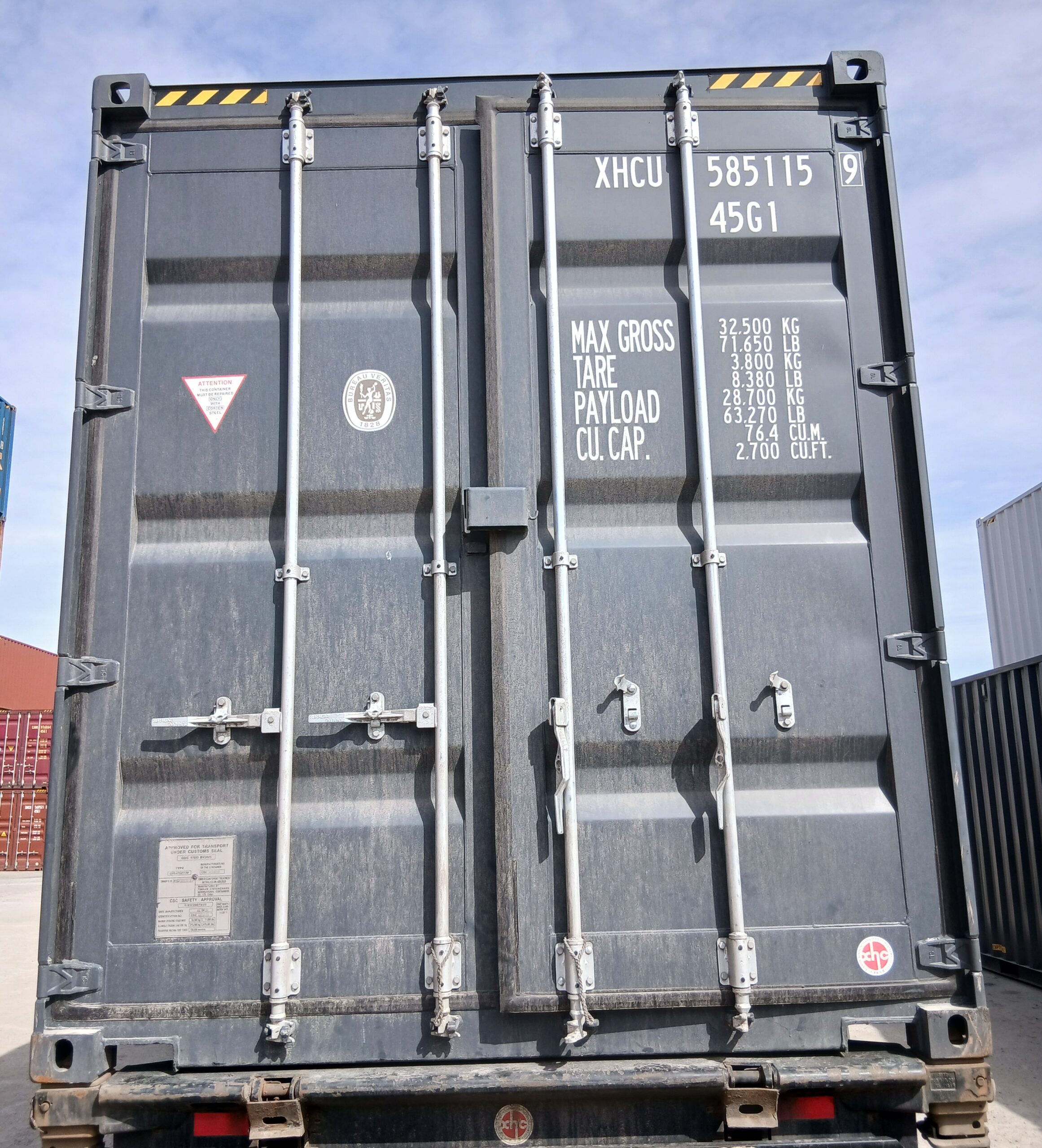 12m (40'HC) Kontener morski XHCU5851159 - obrazek 4