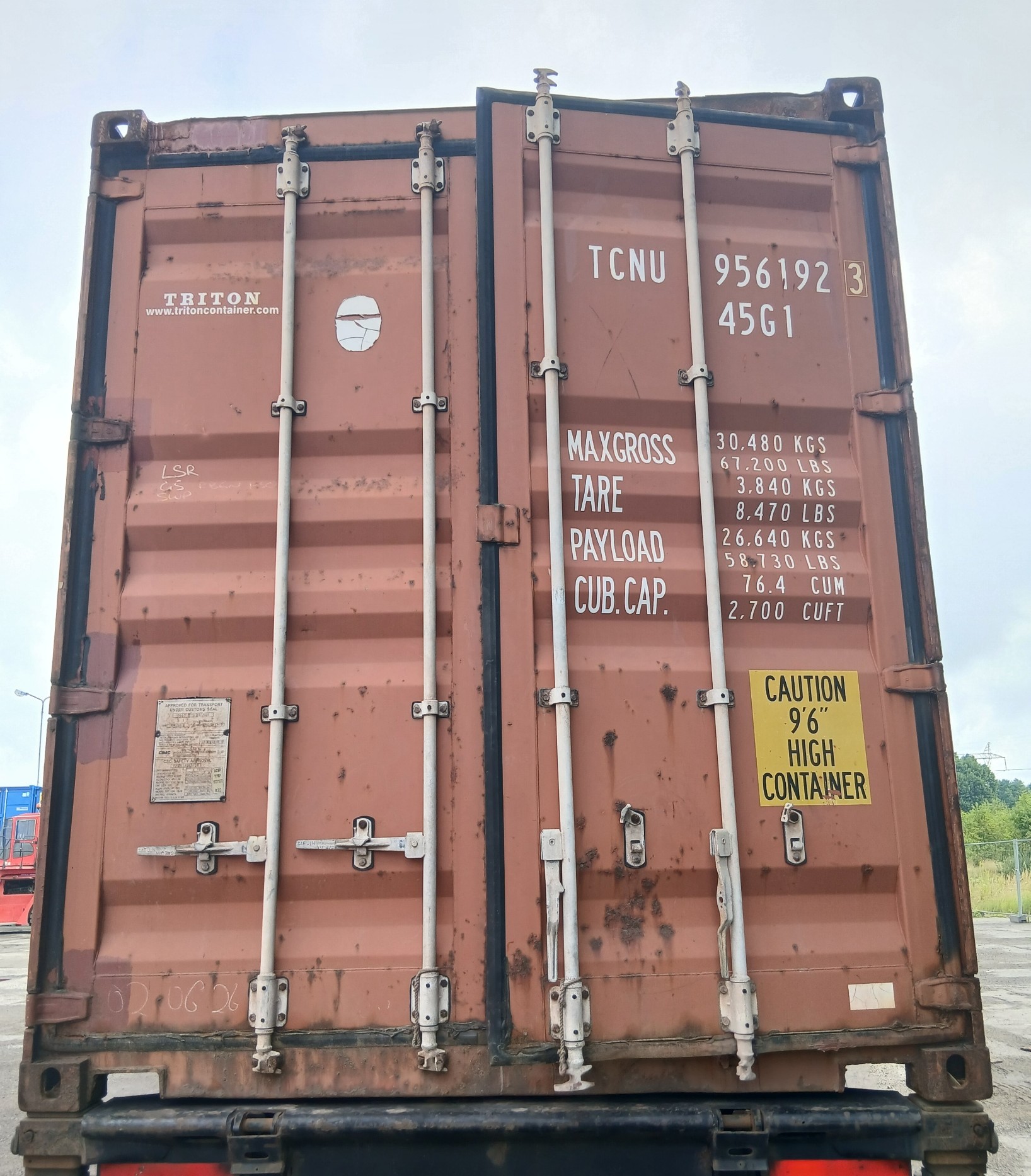 Kontener morski 12m (40'HC) TCNU9561923 - obrazek 4