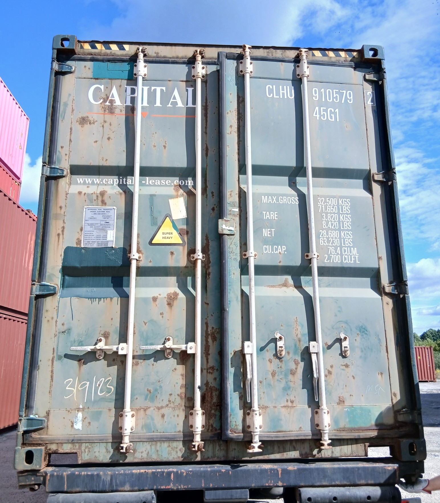 Kontener morski 12m (40'HC) CLHU9105792 - obrazek 4