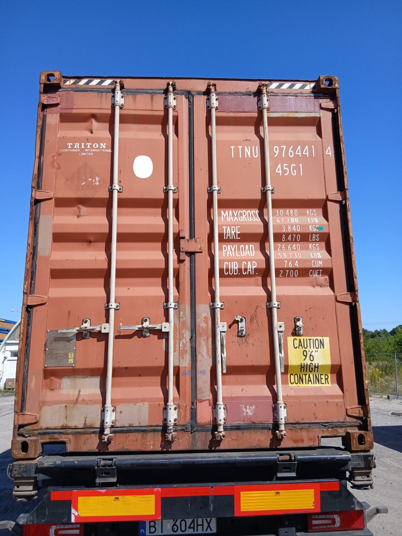 Kontener morski 12m (40'HC) TTNU9764414 nieszczelny - obrazek 5