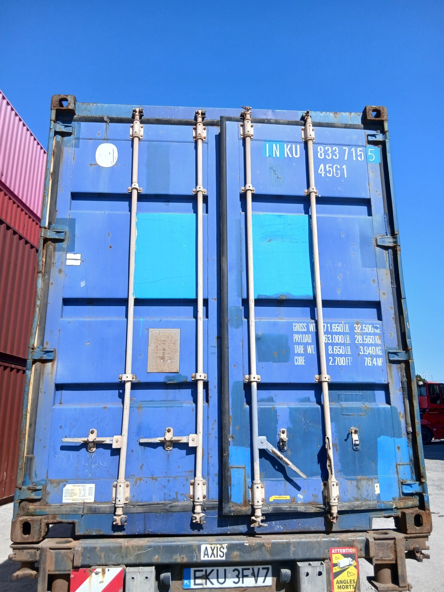 Kontener morski 12m (40'HC) INKU8337155 nieszczelny - obrazek 5