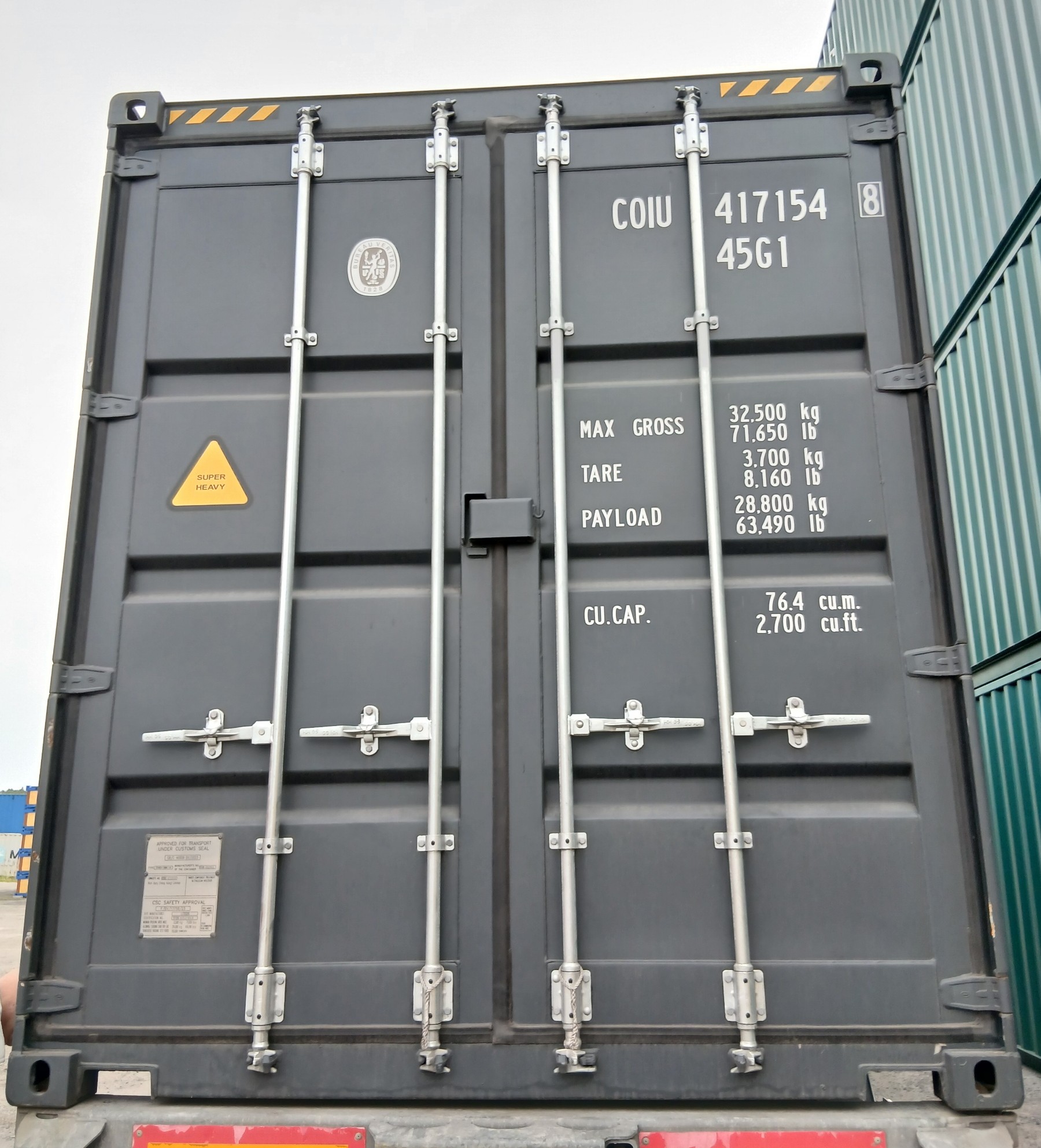 Kontener morski 12m (40'HC) COIU4171548 - obrazek 4