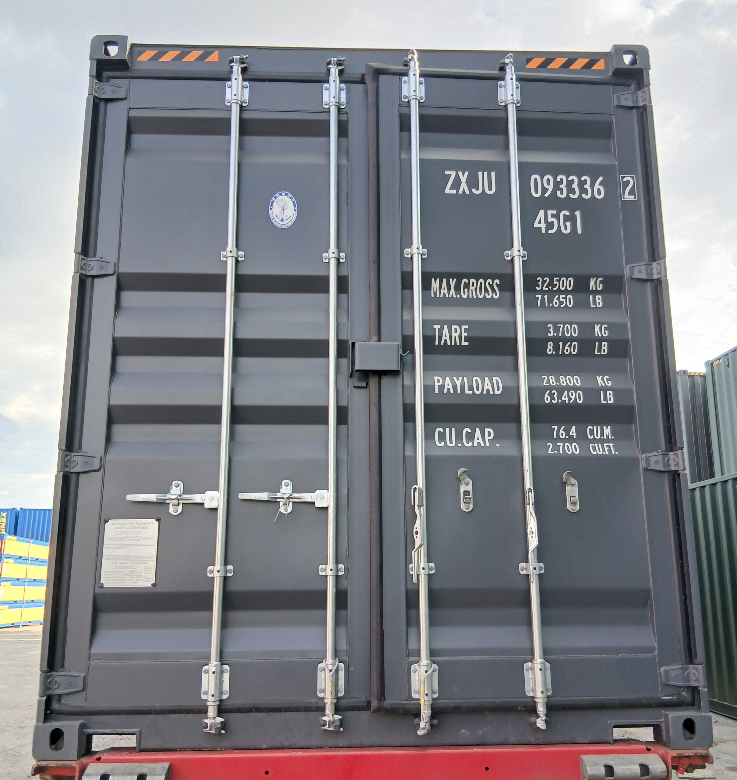 Kontener morski 12m (40'HC) ZXJU0933362 - obrazek 5
