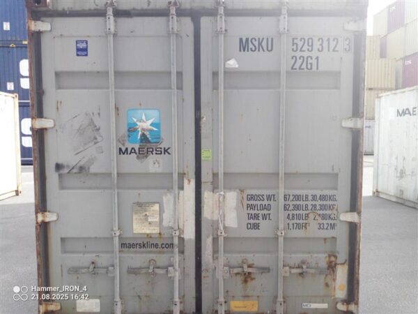 6m (20'DC)  Kontener Morski MSKU5293123 - obrazek 4