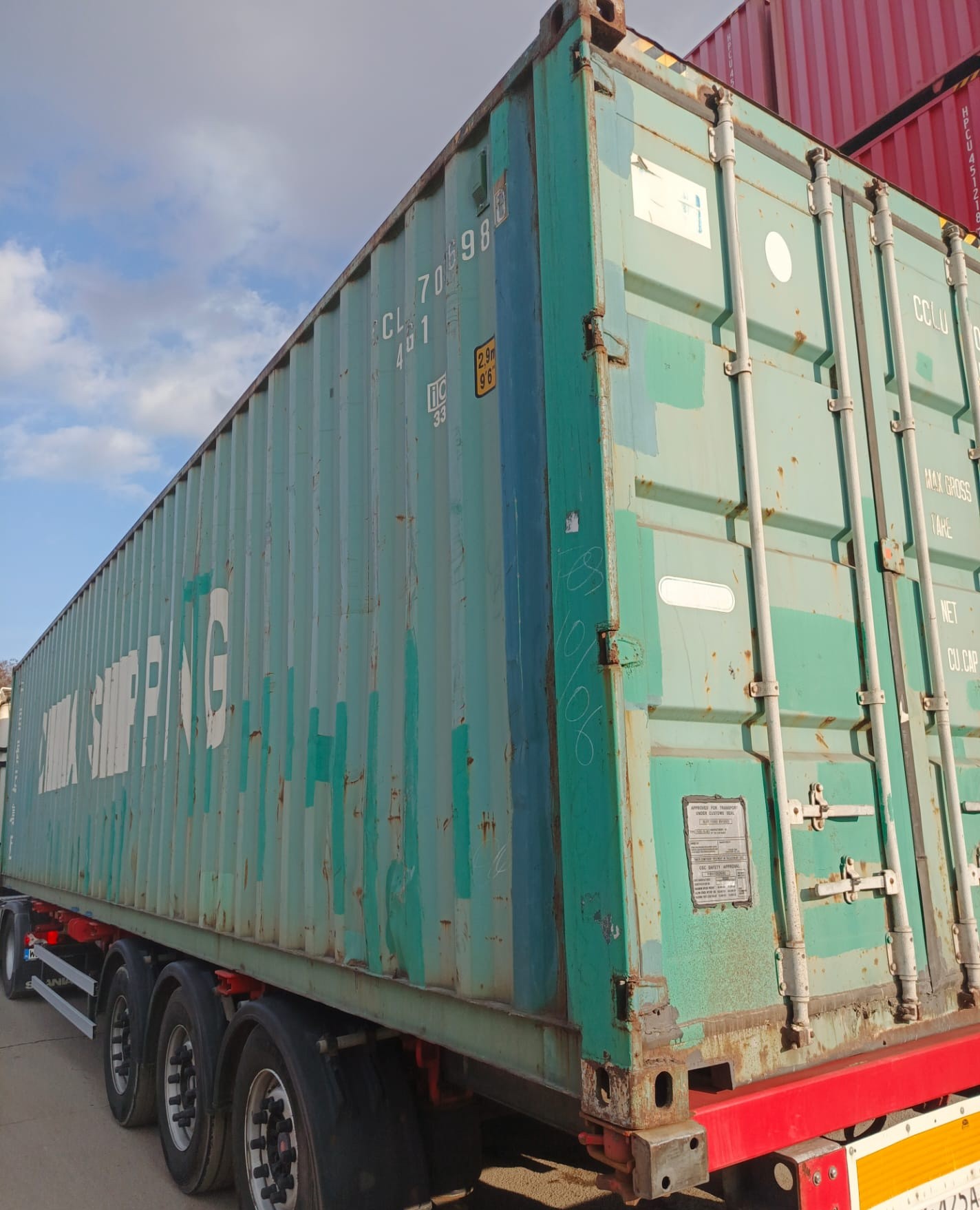 12m (40'HC) Kontener morski CCLU7006980 - obrazek 4