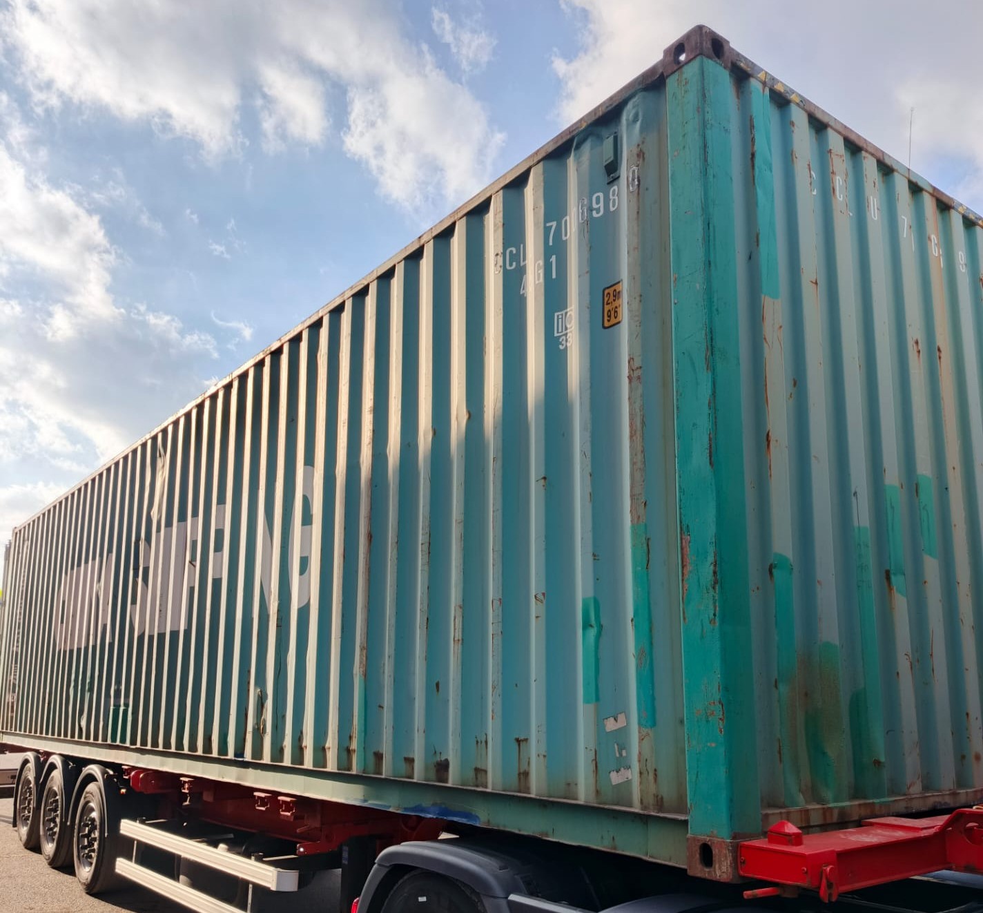 12m (40'HC) Kontener morski CCLU7006980