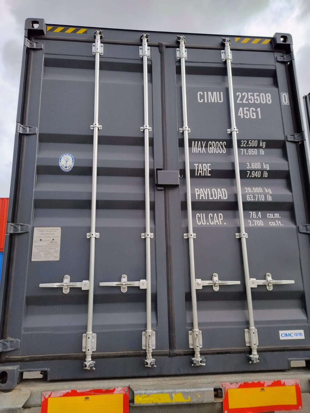 Kontener morski 12m (40'HC) CIMU2255080 - obrazek 3