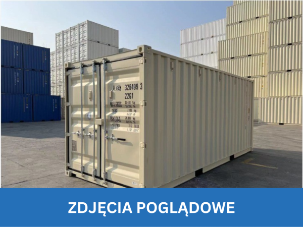 6m (20'DC) RAL 1015 Kontener Morski na zamówienie