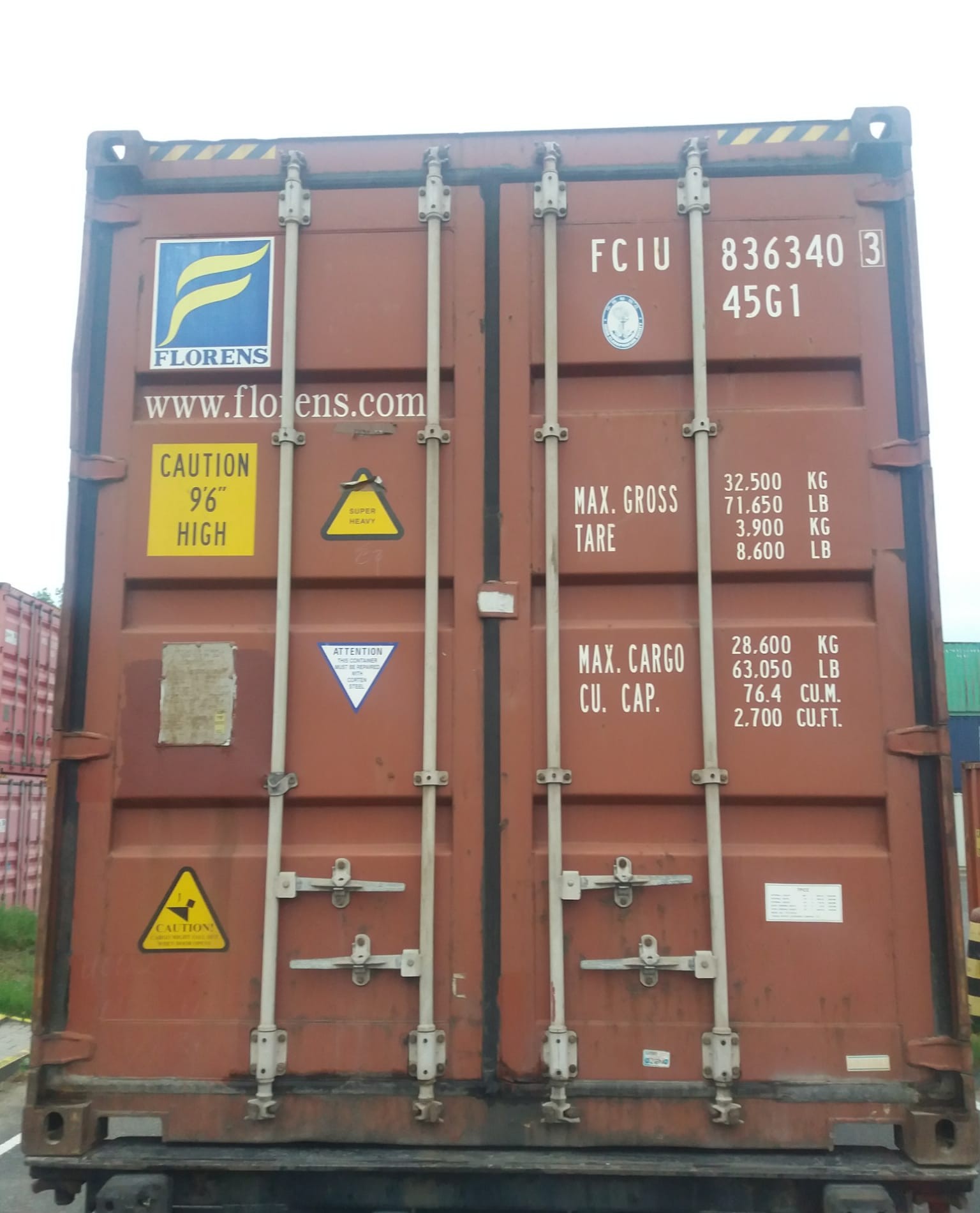 Kontener morski 12m (40'HC) FCIU8363403 - obrazek 2