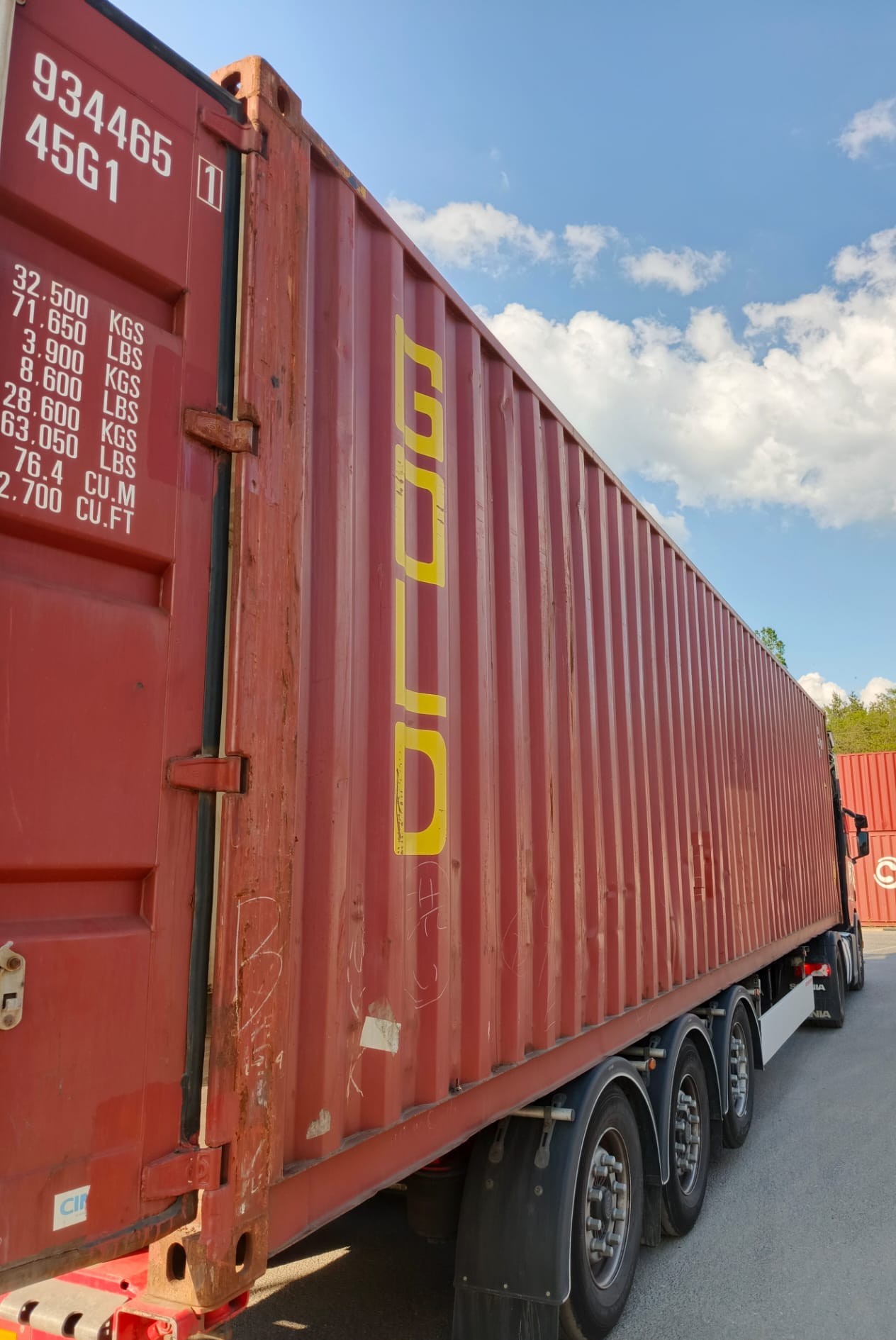 12m (40'HC) Kontener morski GLDU9344651 - obrazek 4