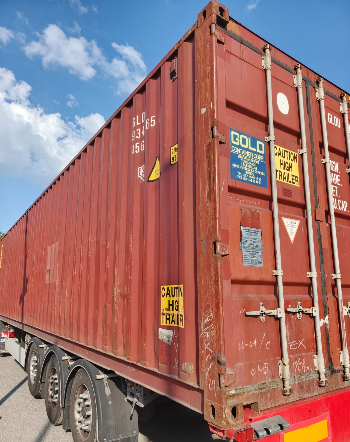 12m (40'HC) Kontener morski GLDU9344651 - obrazek 7