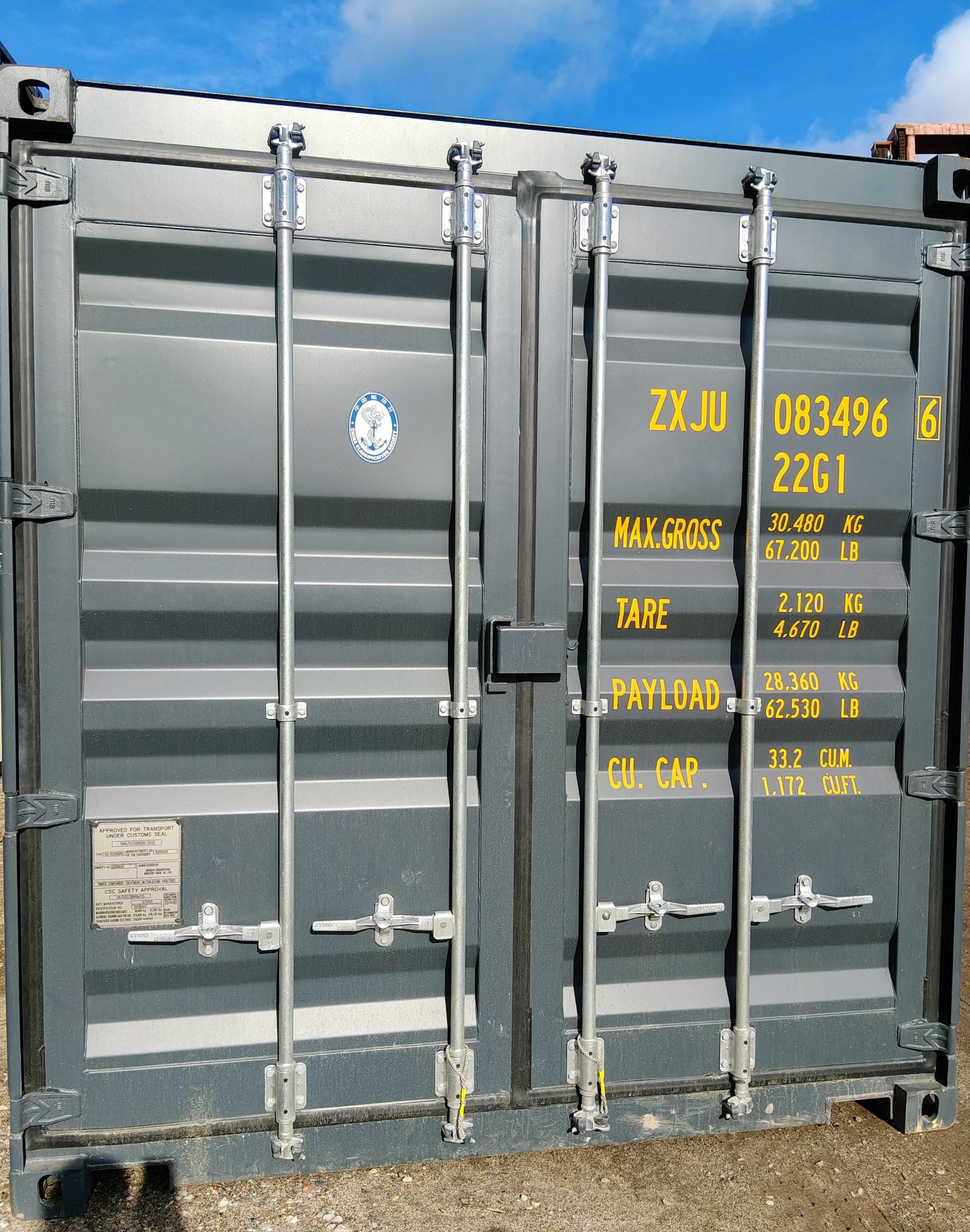 6m (20'DC) Kontener Morski ZXJU0834966 - obrazek 2