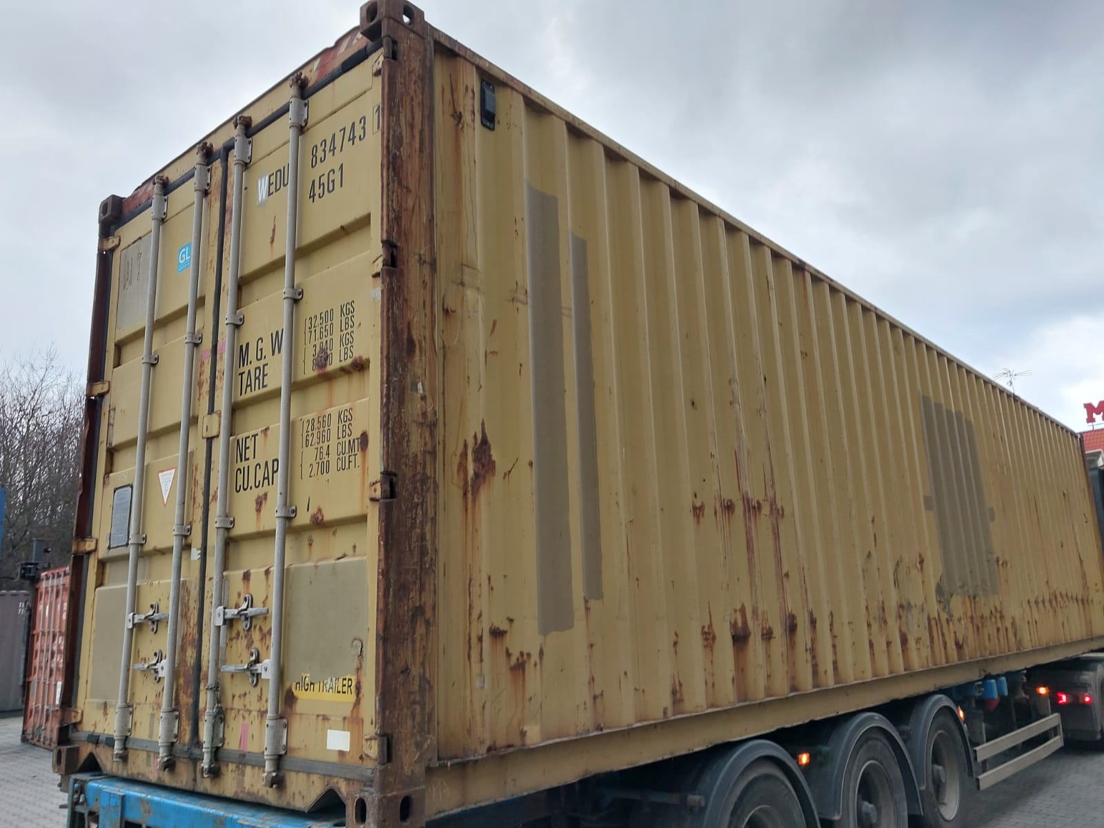 12m (40'HC) Kontener morski WEDU8347431 - obrazek 13