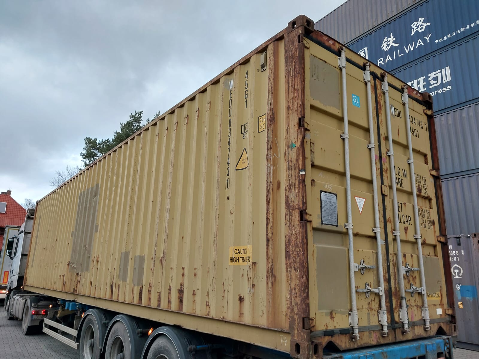 12m (40'HC) Kontener morski WEDU8347431 - obrazek 3