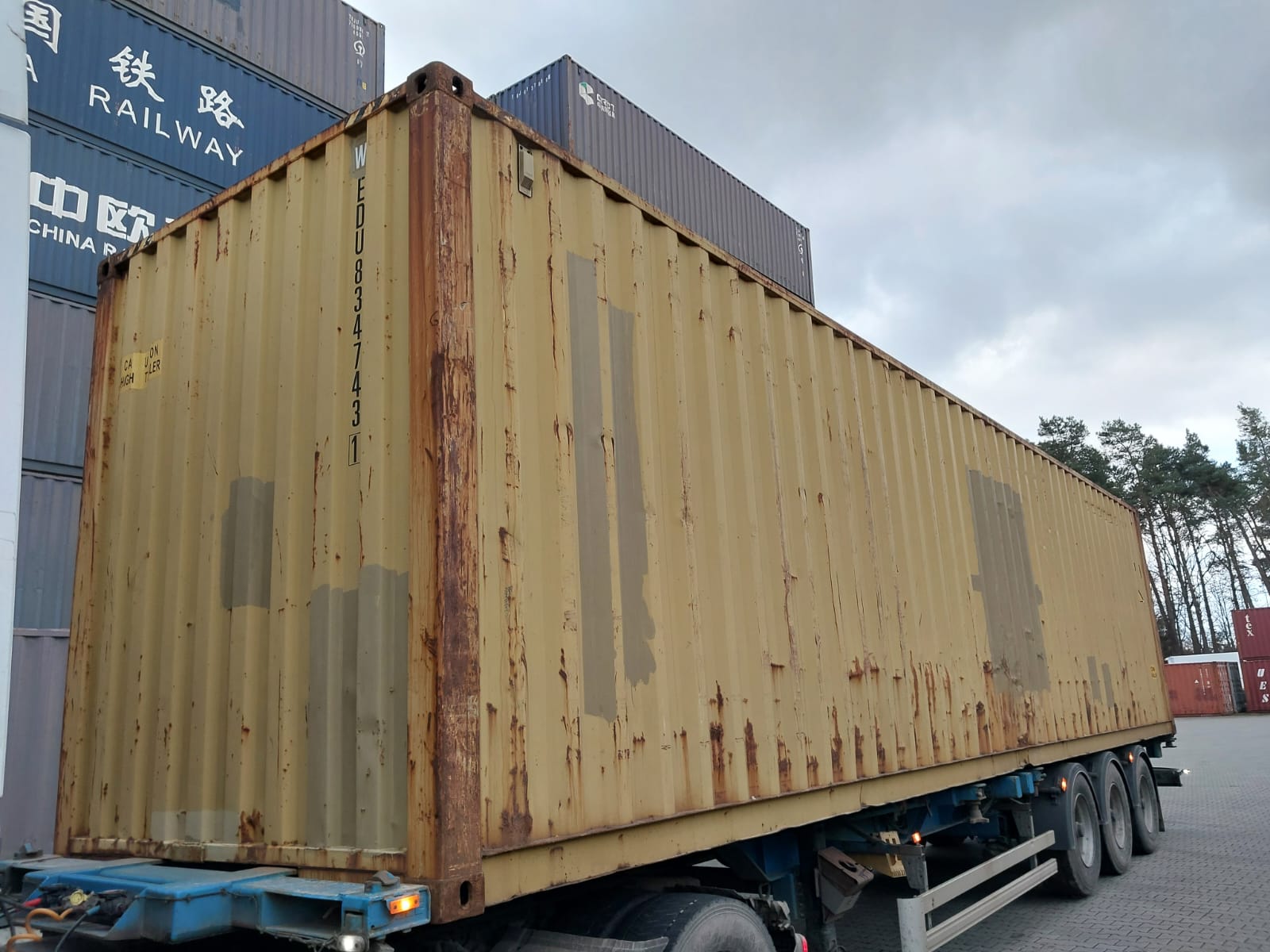 12m (40'HC) Kontener morski WEDU8347431 - obrazek 6