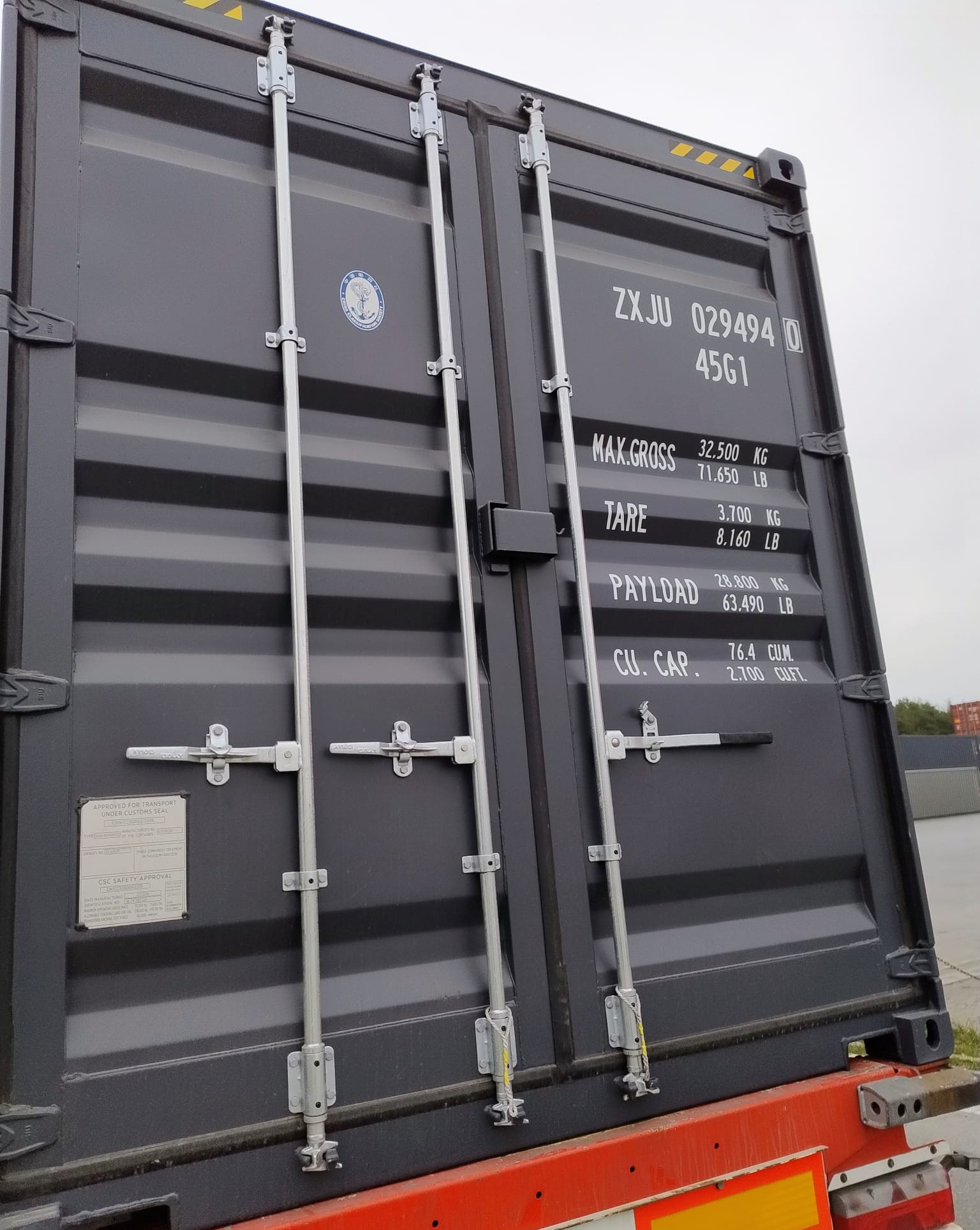 12m (40'HC) Kontener morski ZXJU0294940 - obrazek 4