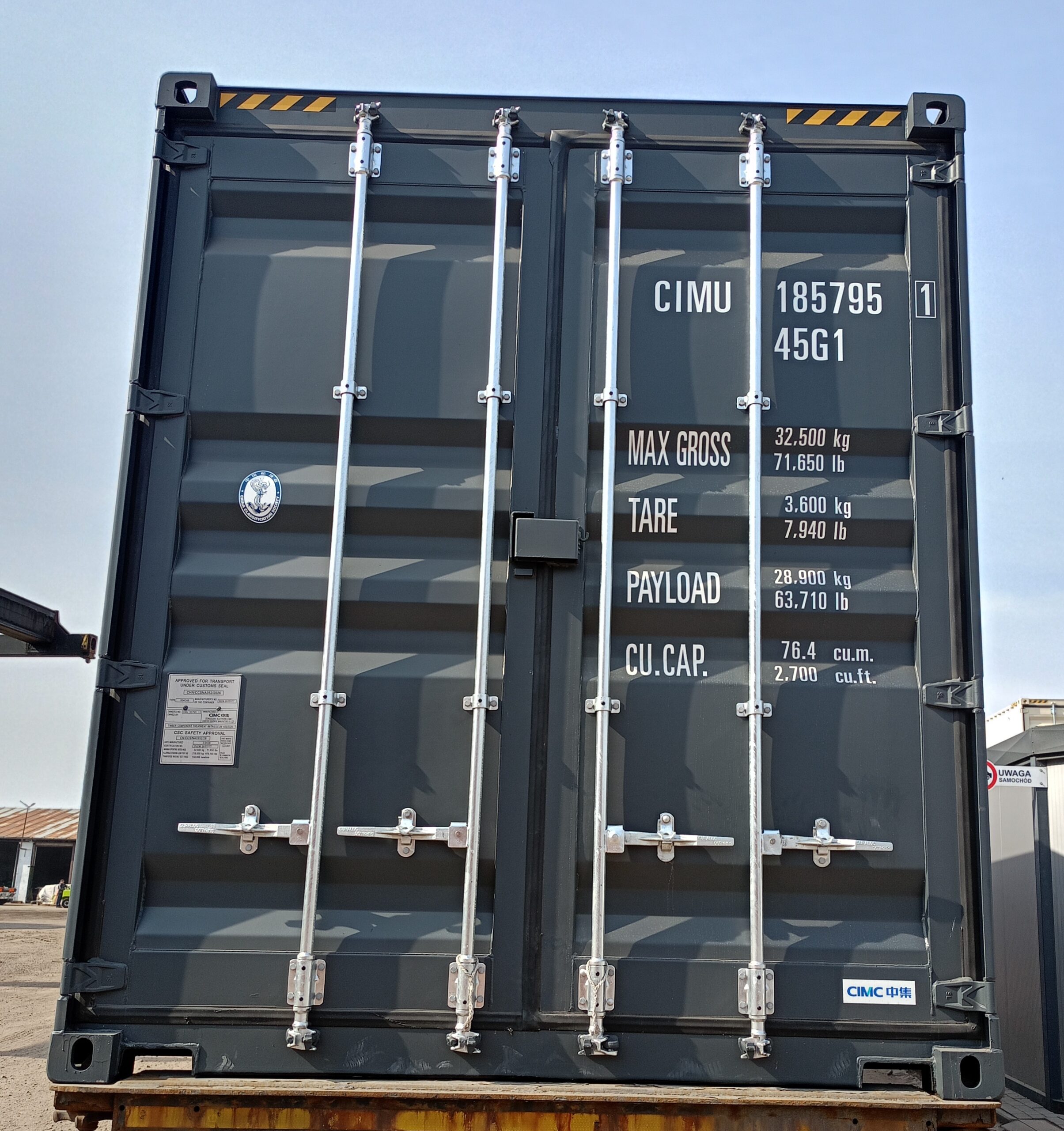 12m (40'HC) Kontener morski CIMU1857951 - obrazek 9