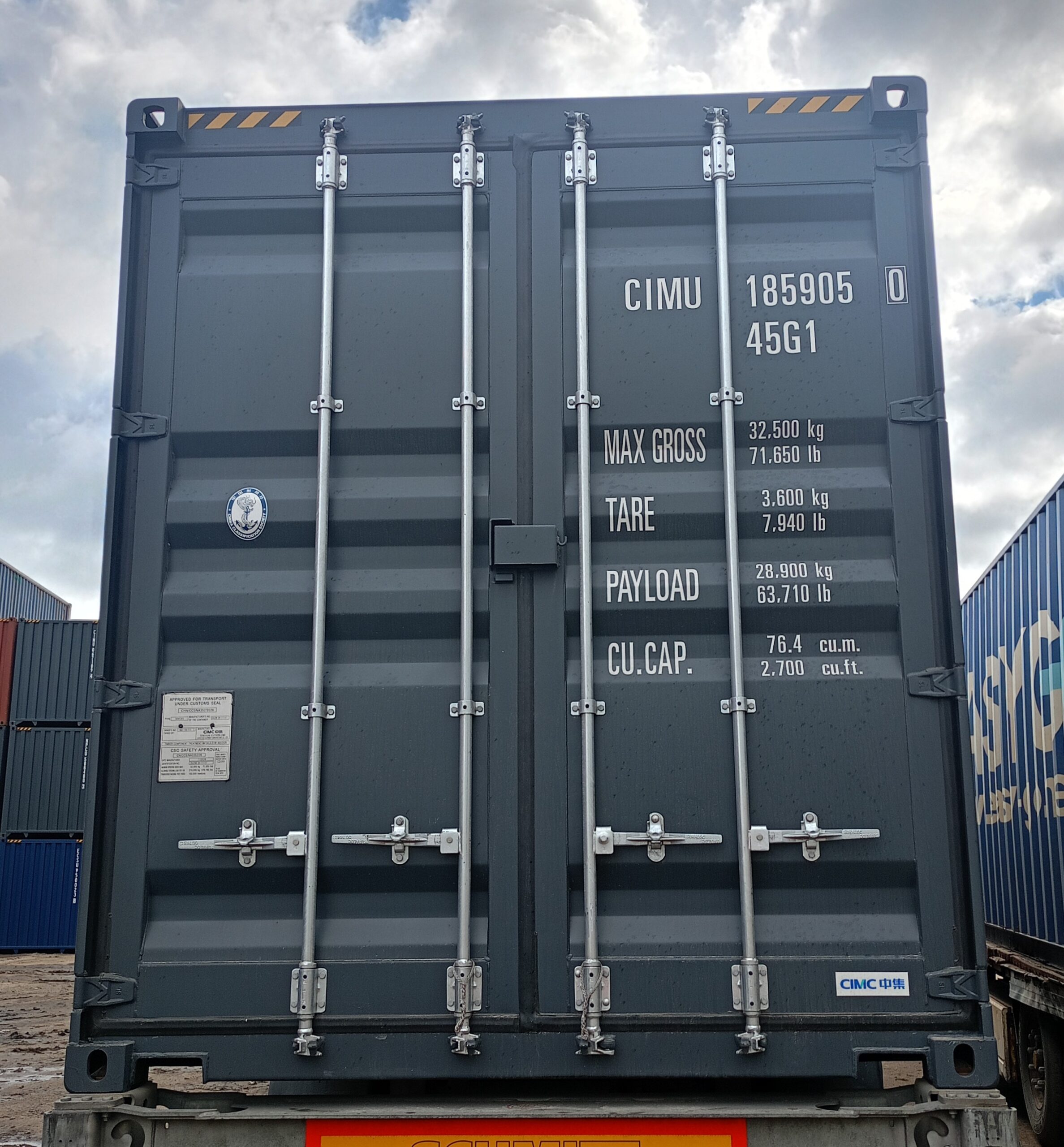 12m (40'HC) Kontener morski CIMU1859050 - obrazek 8