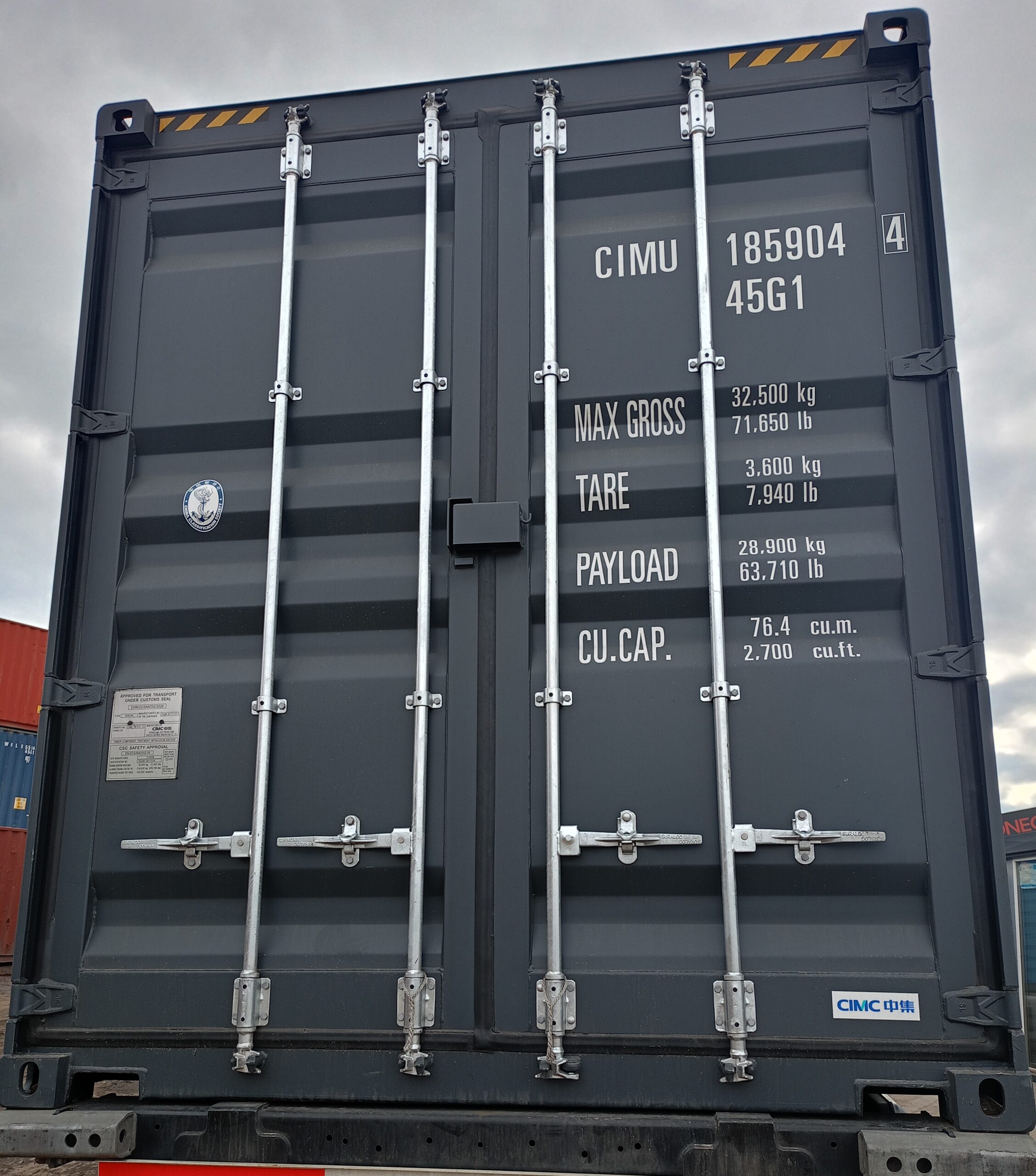 12m (40'HC) Kontener morski CIMU1859044 - obrazek 7