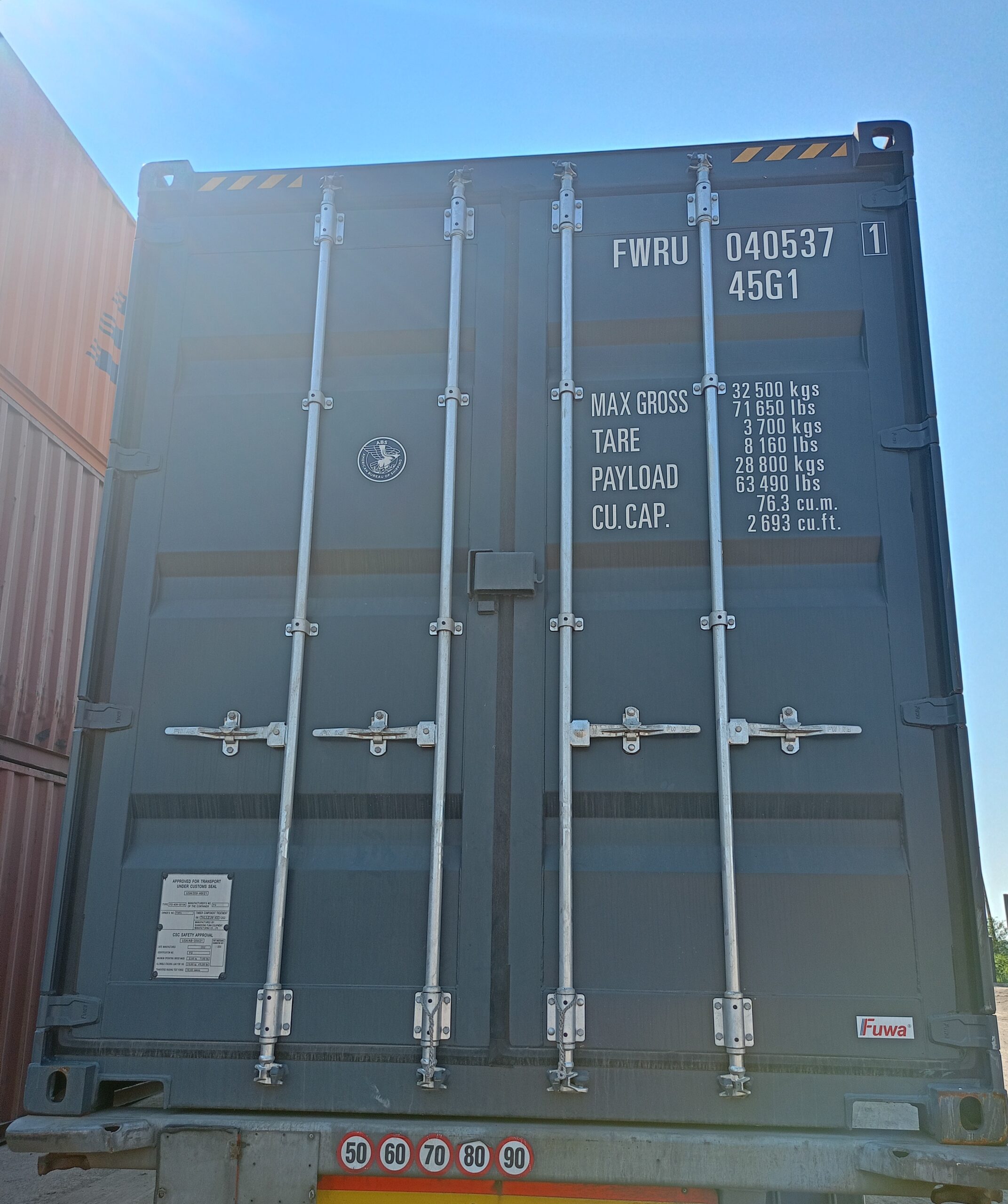 Kontener morski 12m (40'HC) FWRU0405371 - obrazek 7