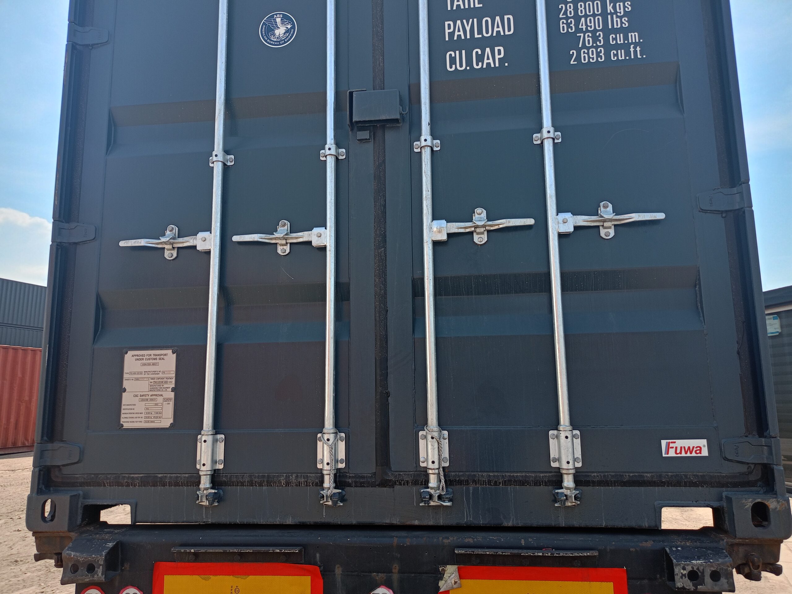 Kontener morski 12m (40'HC) FWRU0405406 - obrazek 3