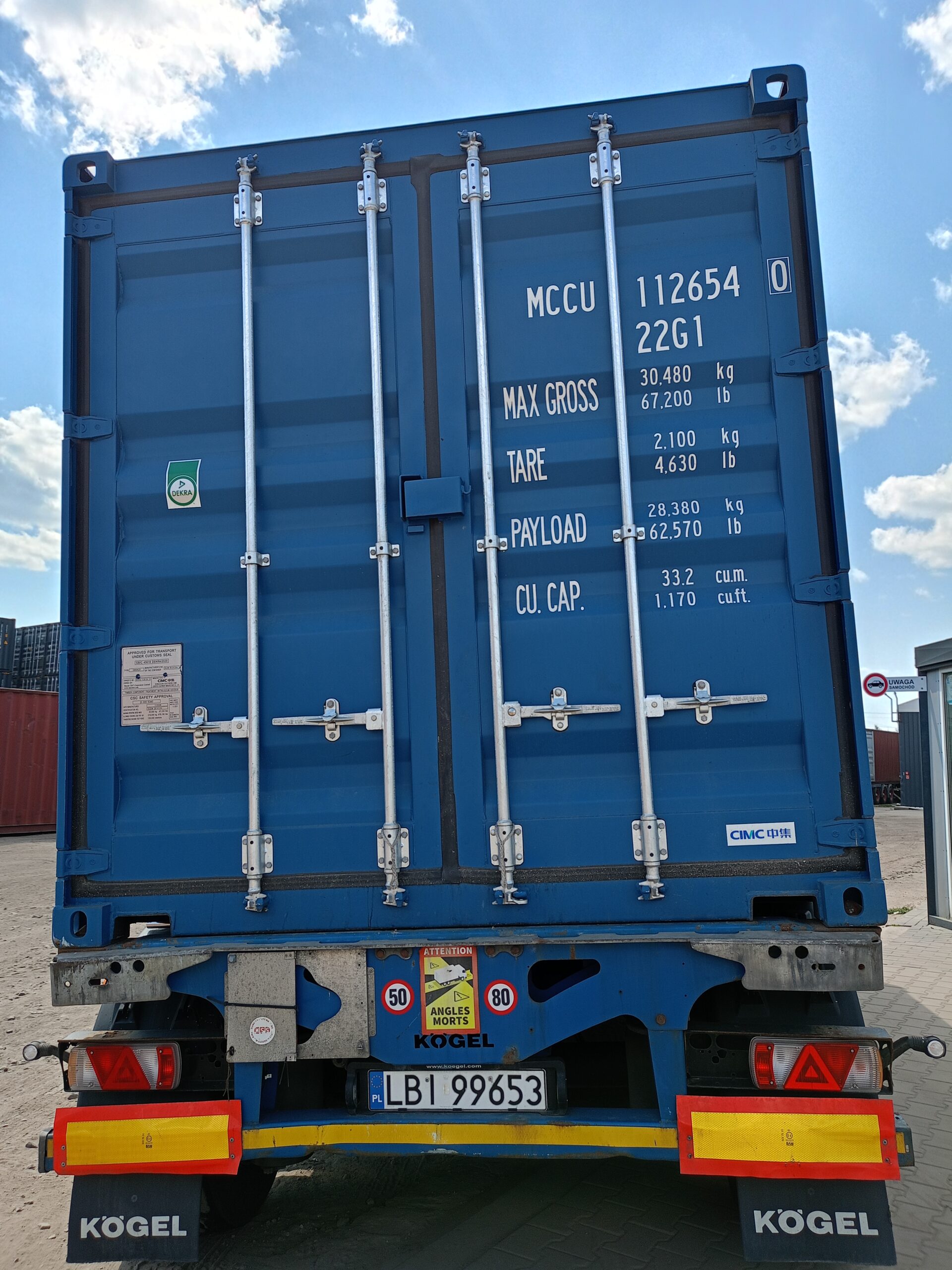 Kontener morski 6m (20'DC) MCCU1126540 - obrazek 3