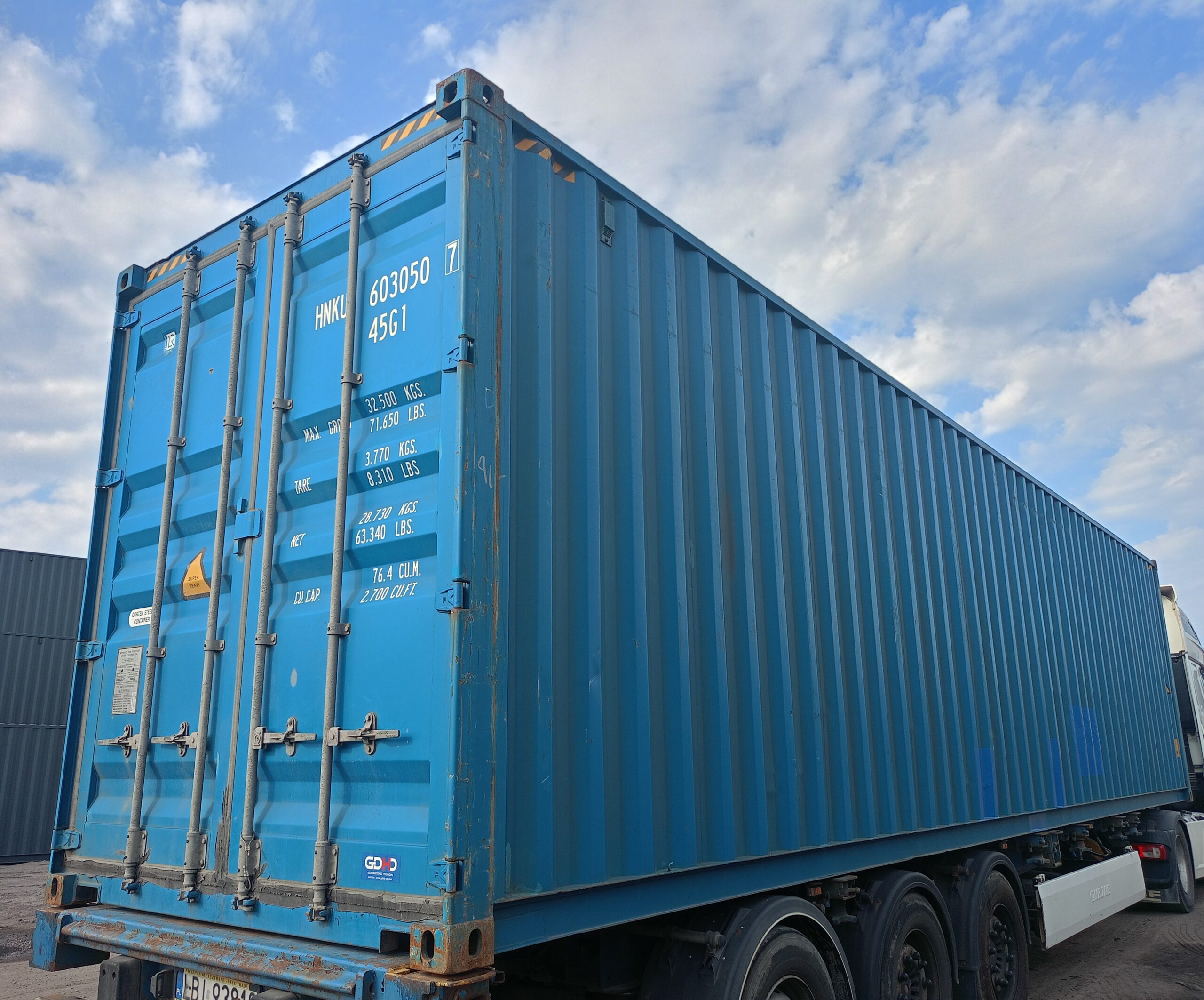 Kontener morski 12m (40'HC) HNKU6030507 - obrazek 4