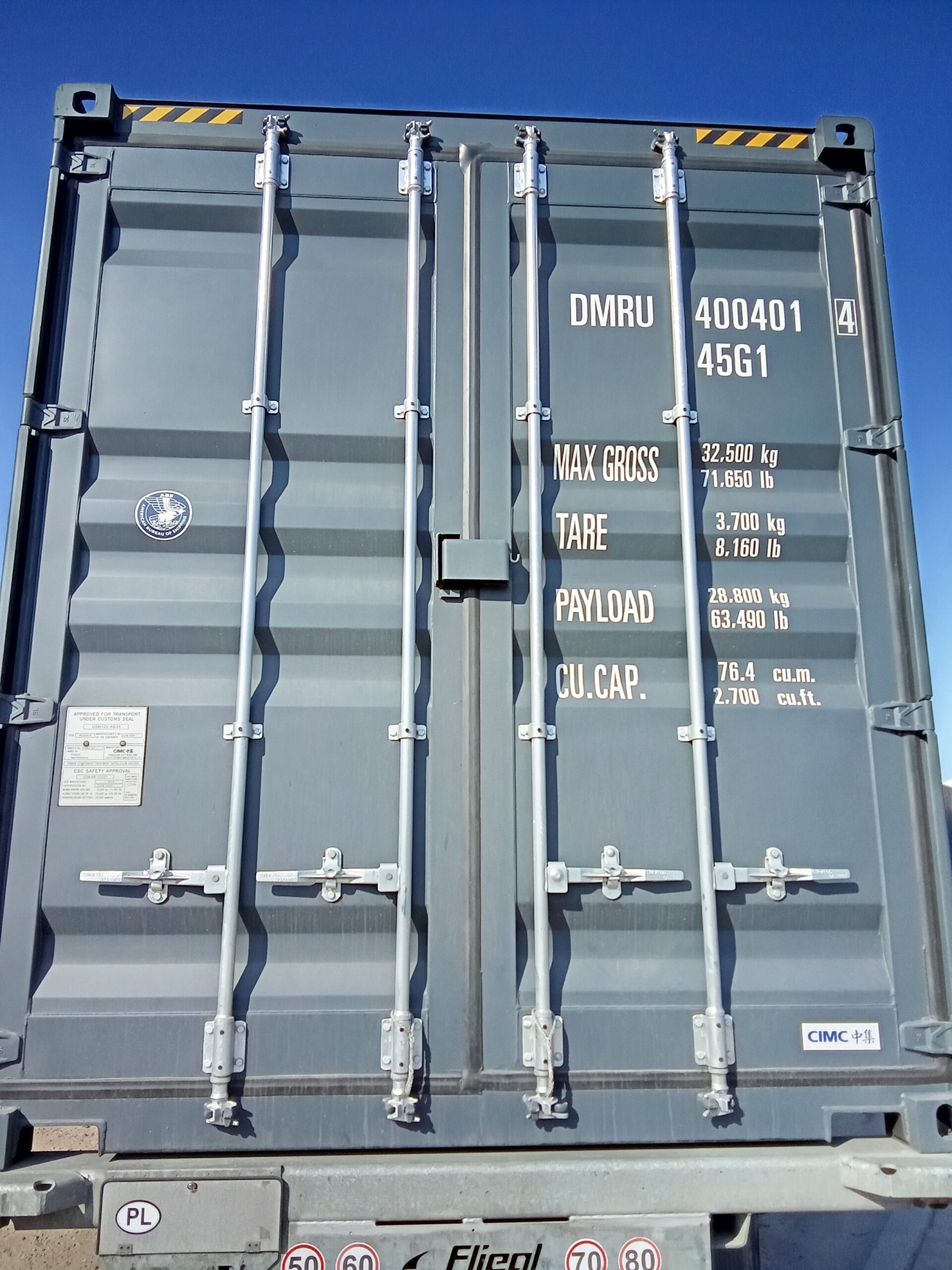 12m (40'HC) Kontener morski DMRU4004014 - obrazek 3