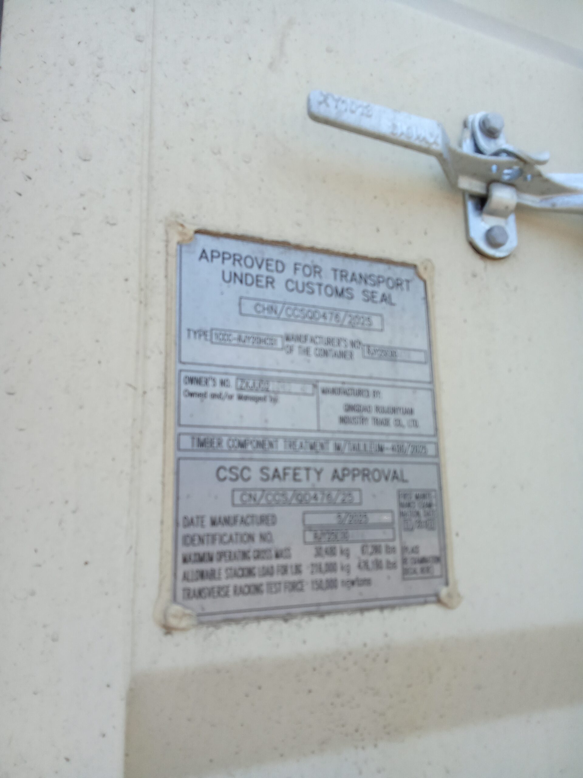 6m (20'HC) Kontener morski ZXJU0210620 - obrazek 8