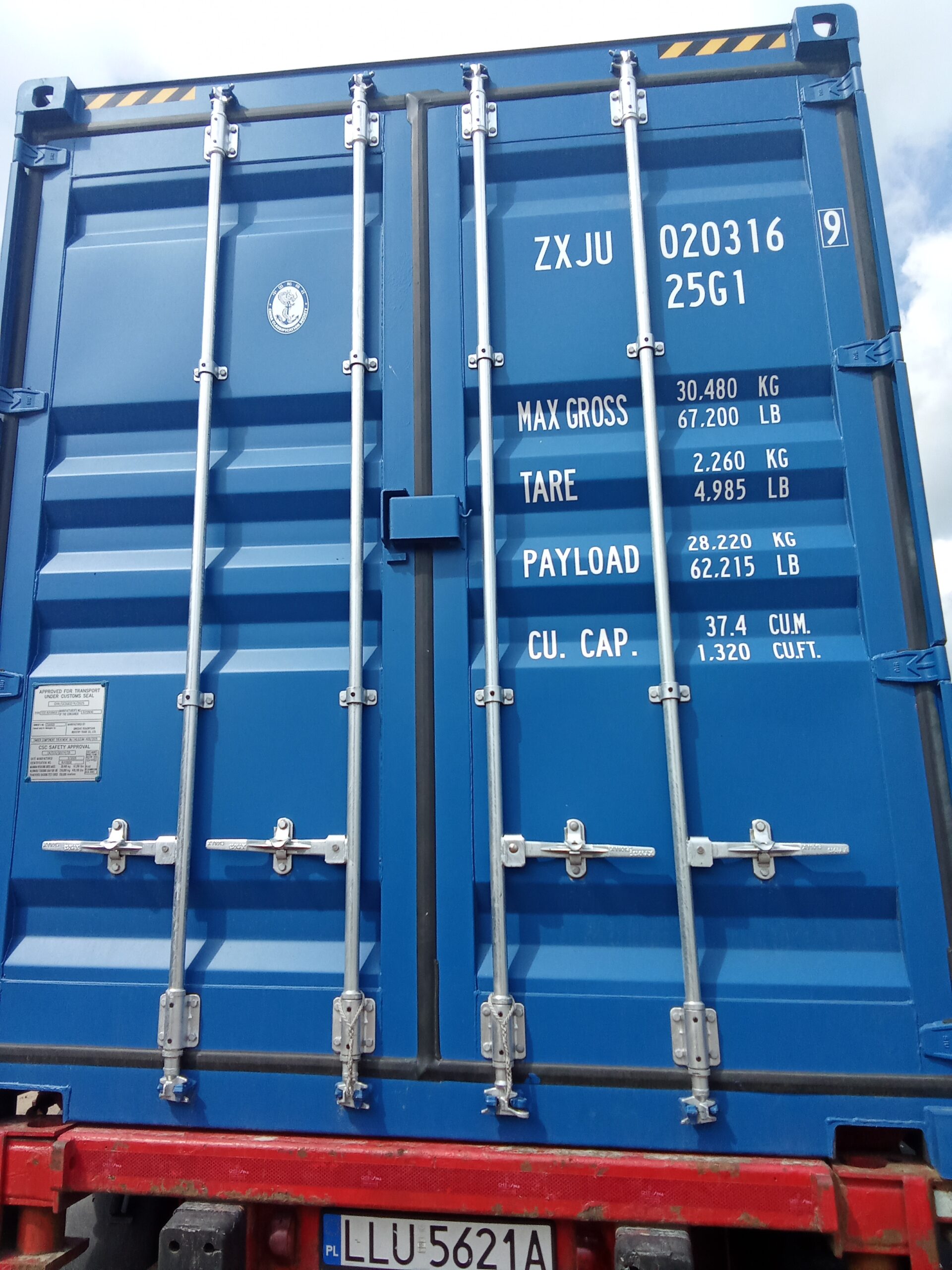 6m (20'HC) Kontener morski ZXJU0203169 - obrazek 6