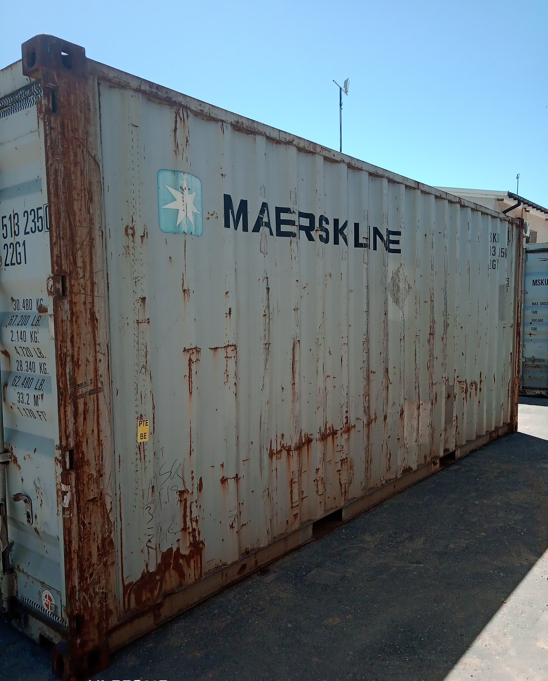 6m (20'DC) Kontener Morski MSKU5132350 - obrazek 5