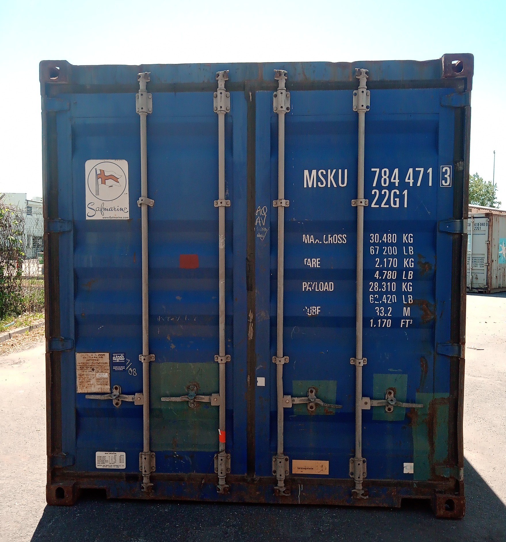 6m (20'DC) Kontener Morski MSKU7844713 - obrazek 2