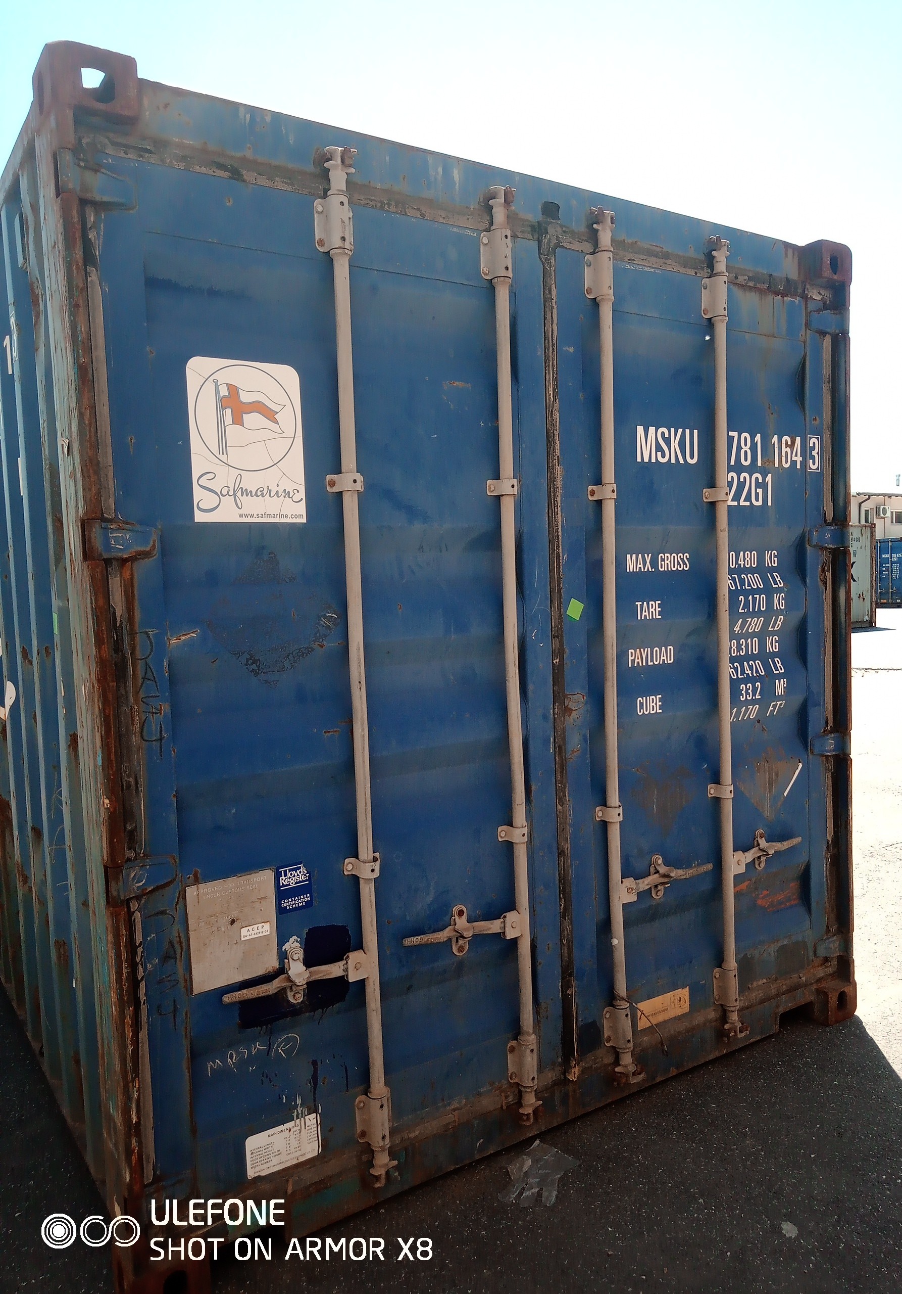 6m (20'DC) Kontener Morski MSKU7811643 - obrazek 2