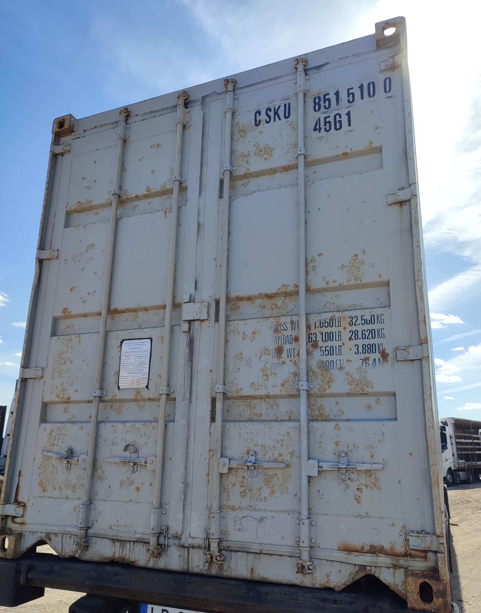 12m (40'HC) Kontener morski CSKU8515100 - obrazek 4