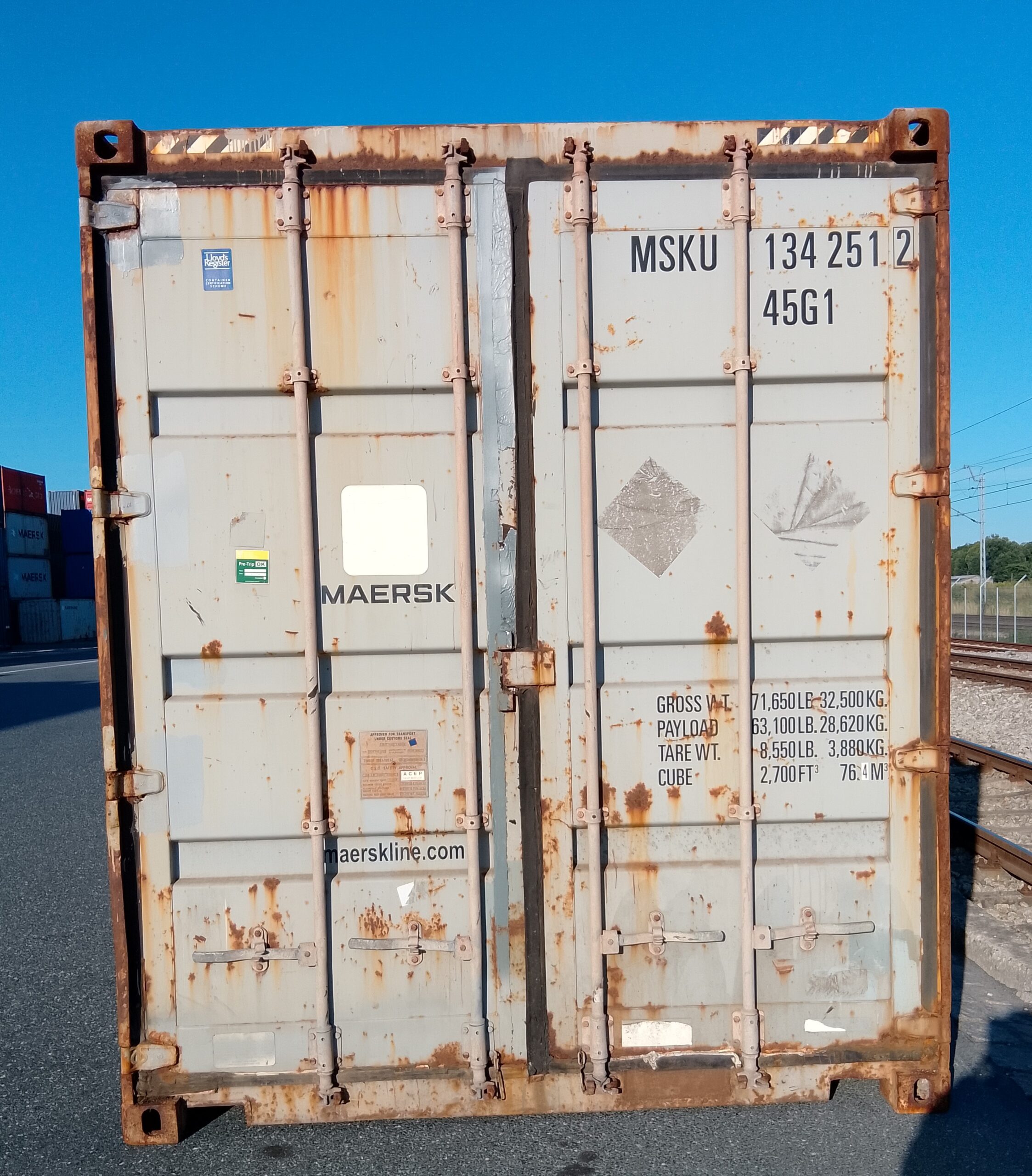 Kontener morski 12m (40'HC) MSKU1342512 - obrazek 2