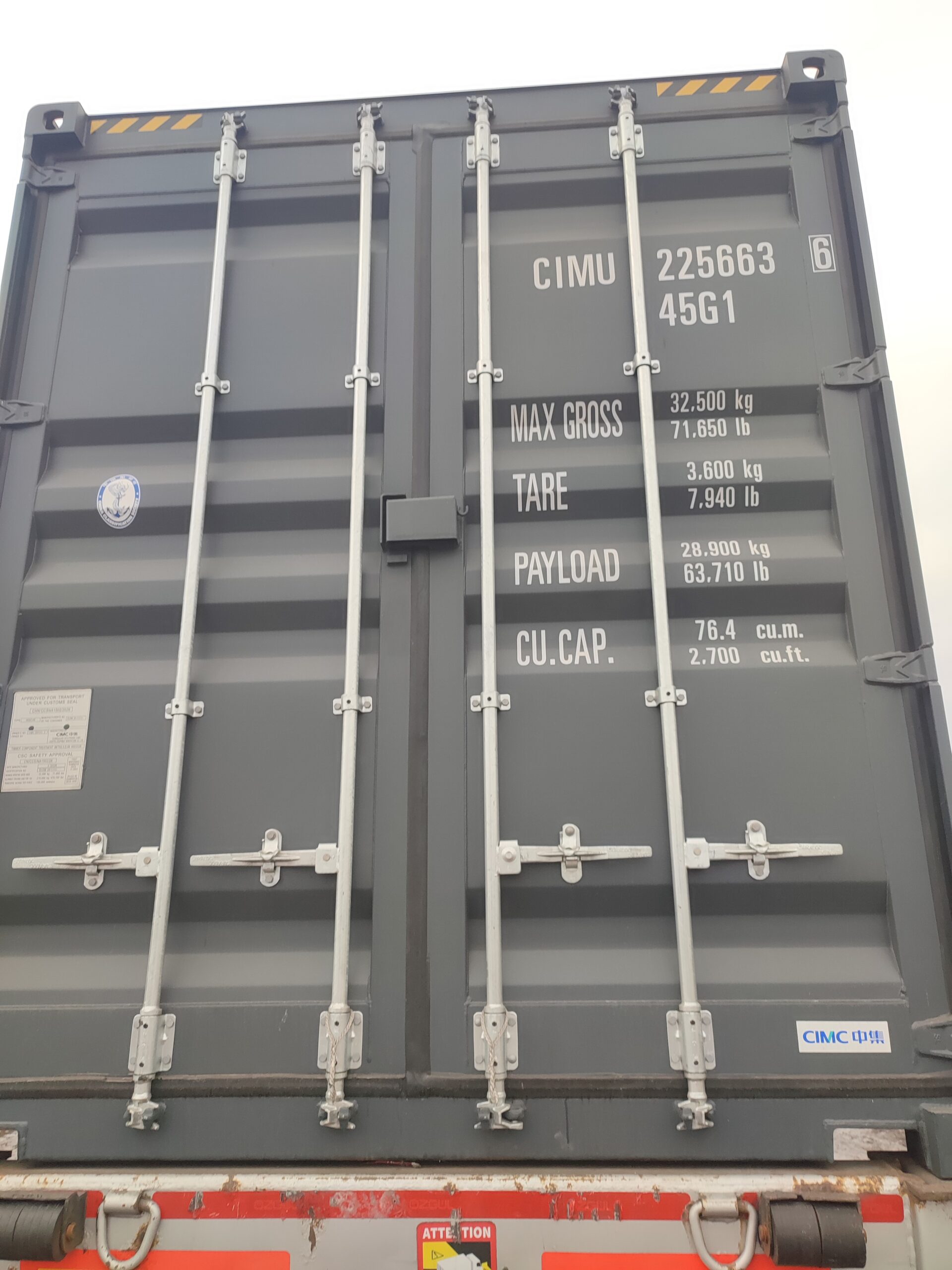 Kontener morski 12m (40'HC) CIMU2256636 - obrazek 5